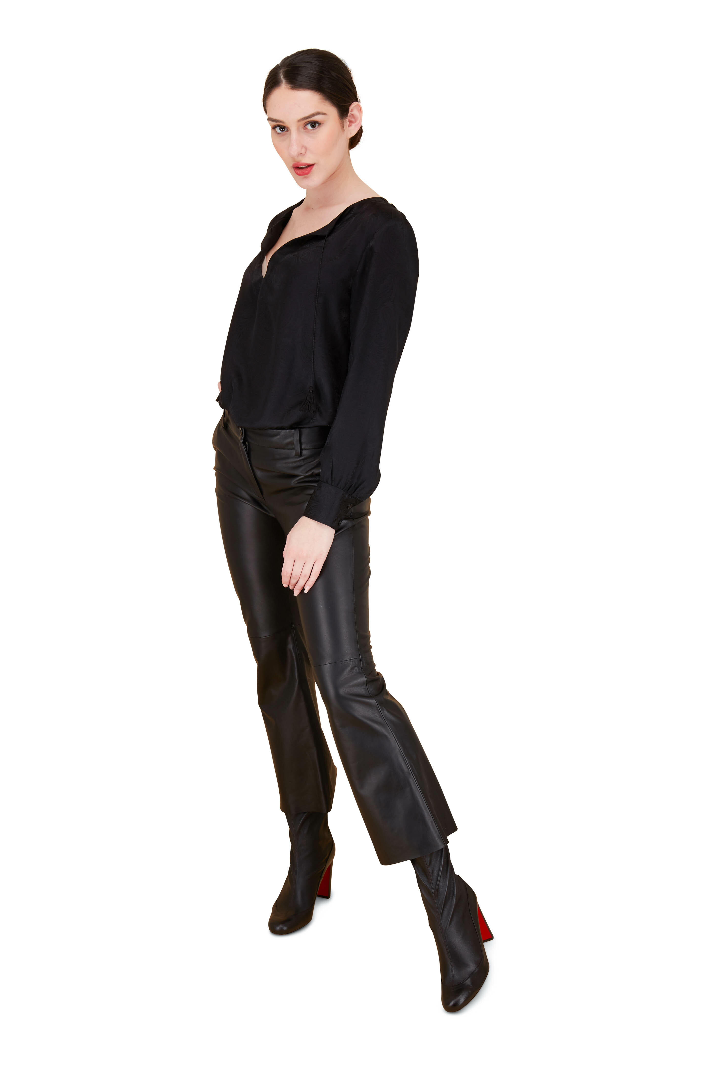 Nili lotan leather on sale pants