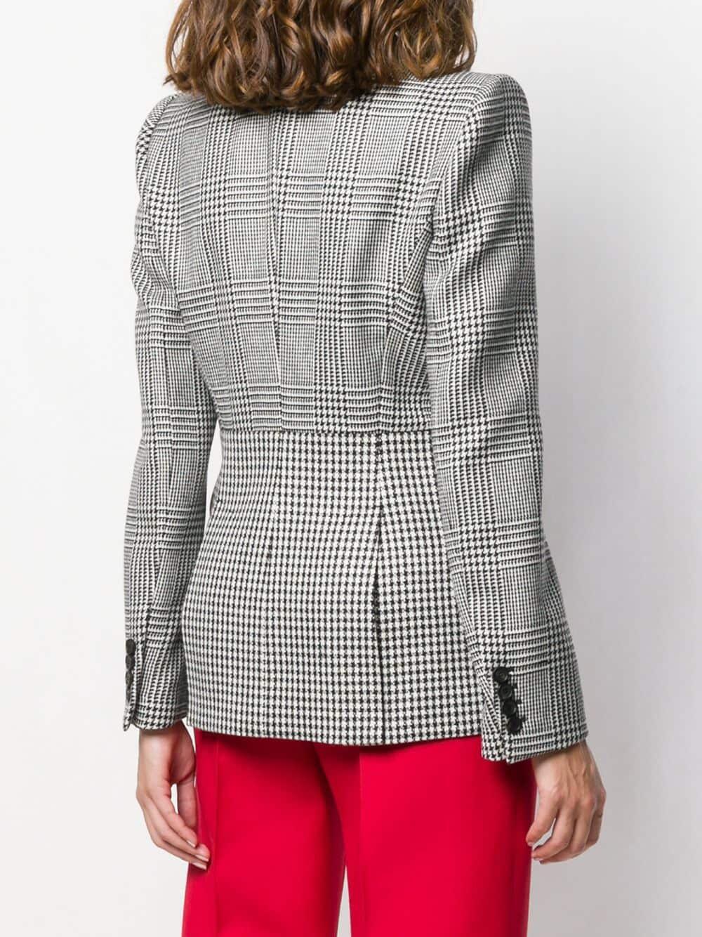 Alexander McQueen - Black & White Prince Of Wales & Houndstooth Jacket
