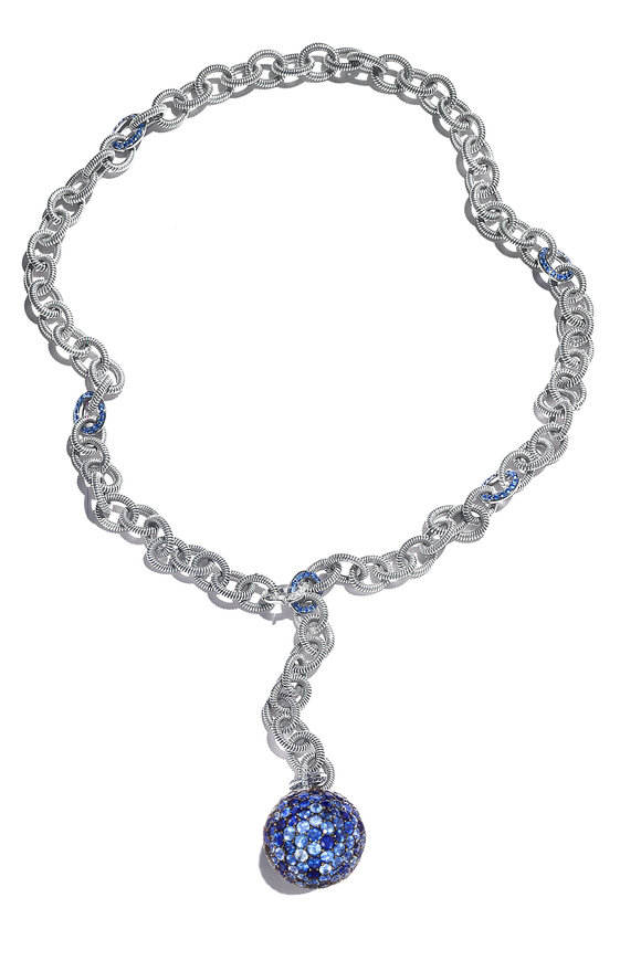 Nam Cho - 18K Adjustable Sapphire Chain Necklace