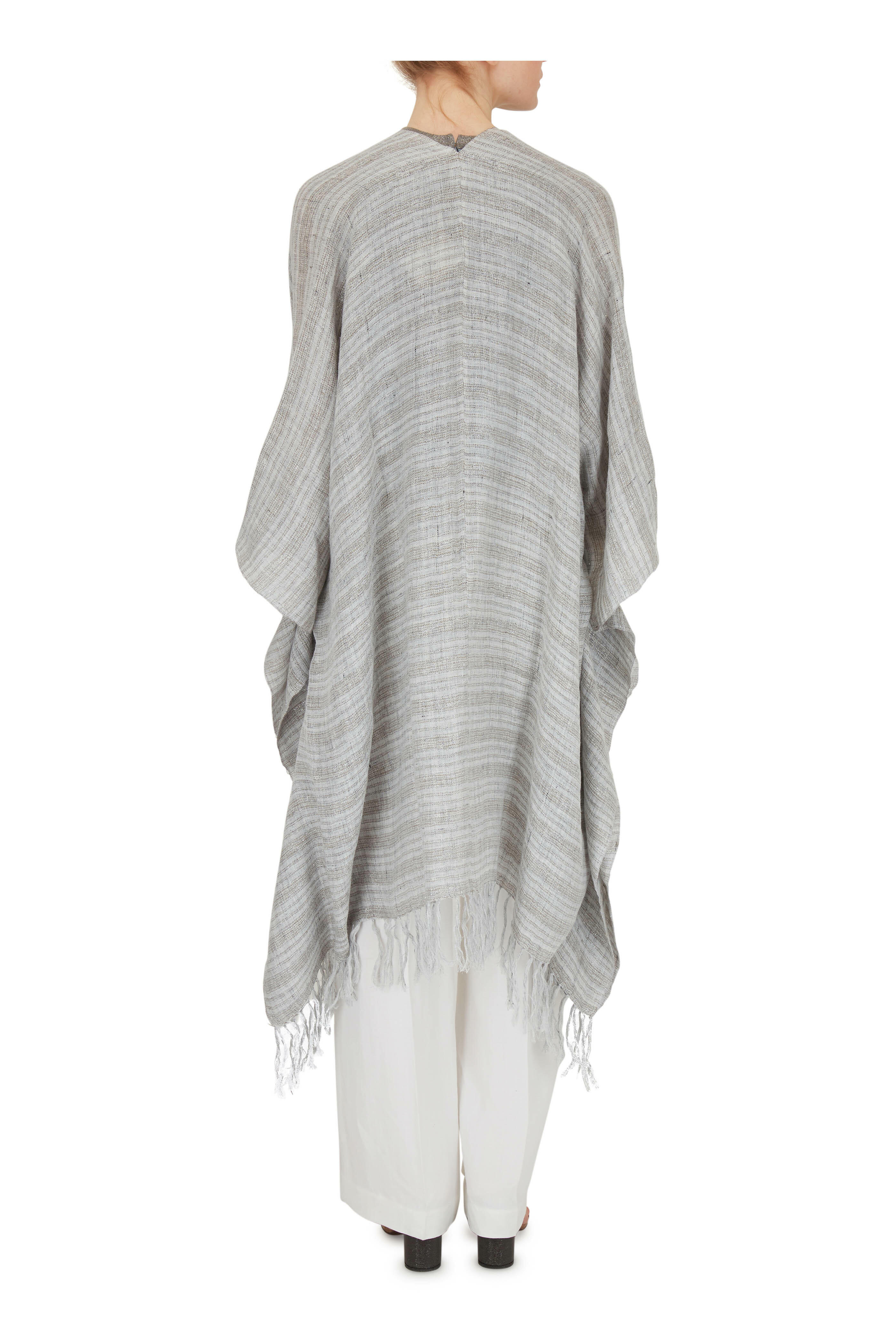 BRUNELLO CUCINELLI カシミヤビーバー ダブルクロス ケープ BRUNELLO CUCINELLI カシミヤビーバー ダブルクロス ケープ