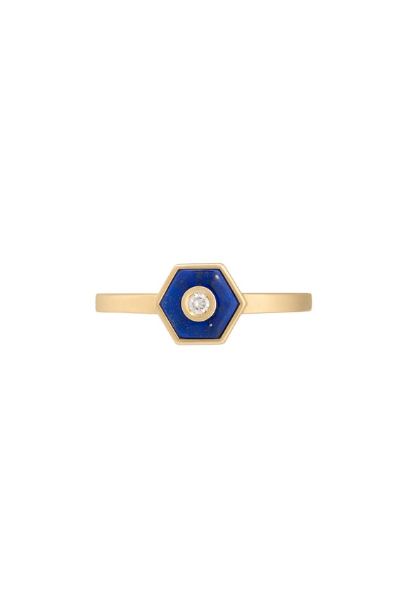 Miseno -  Baia Sommersa Lapis & Diamond Ring  