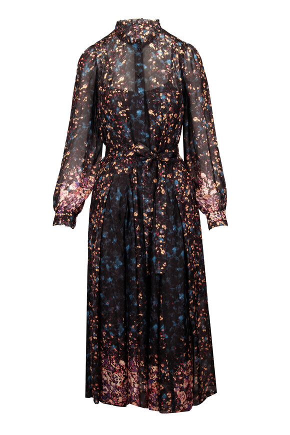 Ulla Johnson Tessa Eclipse Long Sleeve Silk Dress - view 1