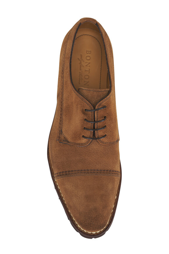 Bontoni - Ascanio Tan Suede Lace Up Dress Shoe