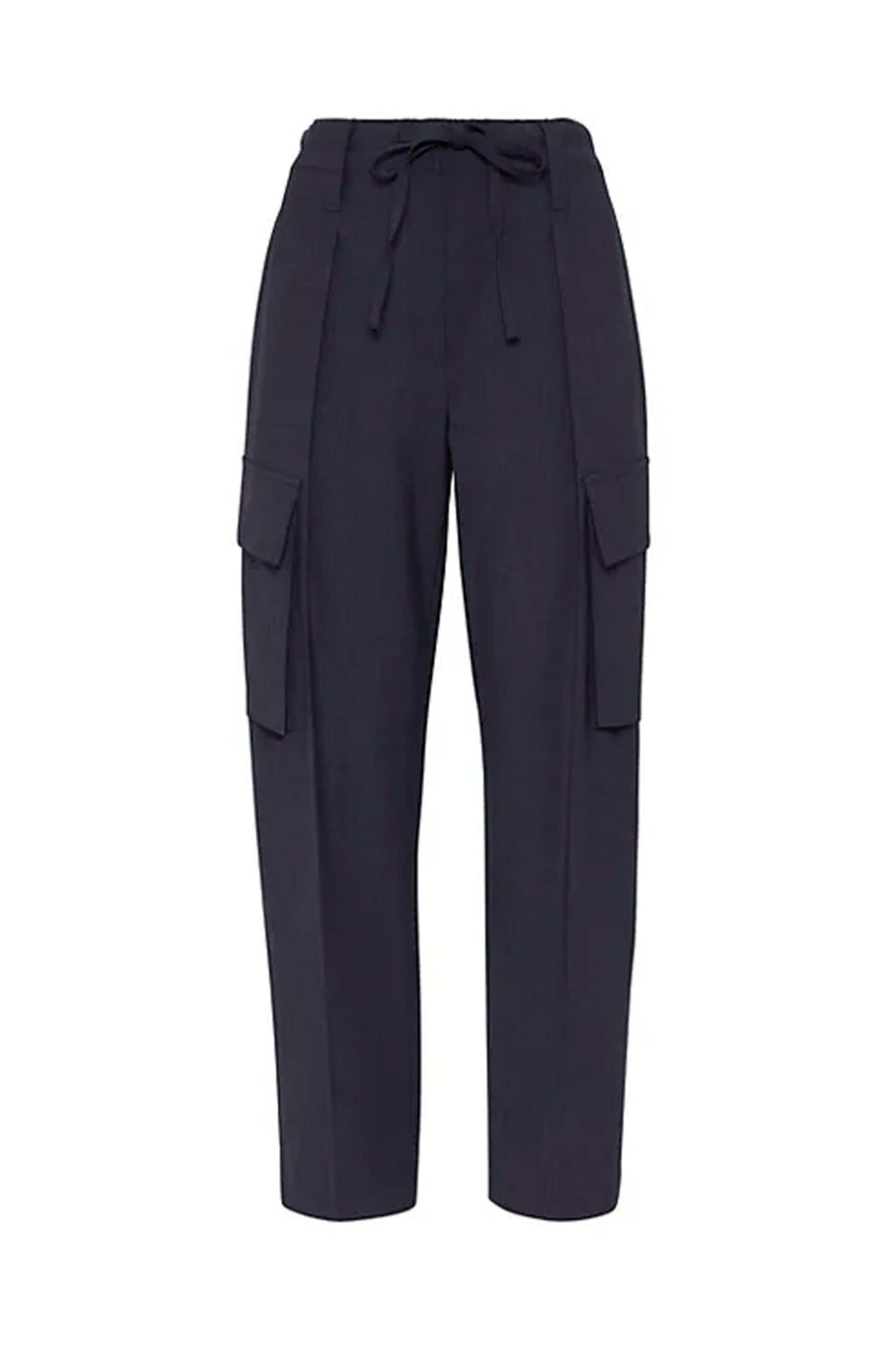 Brunello Cucinelli - Navy Wool Cargo Pant