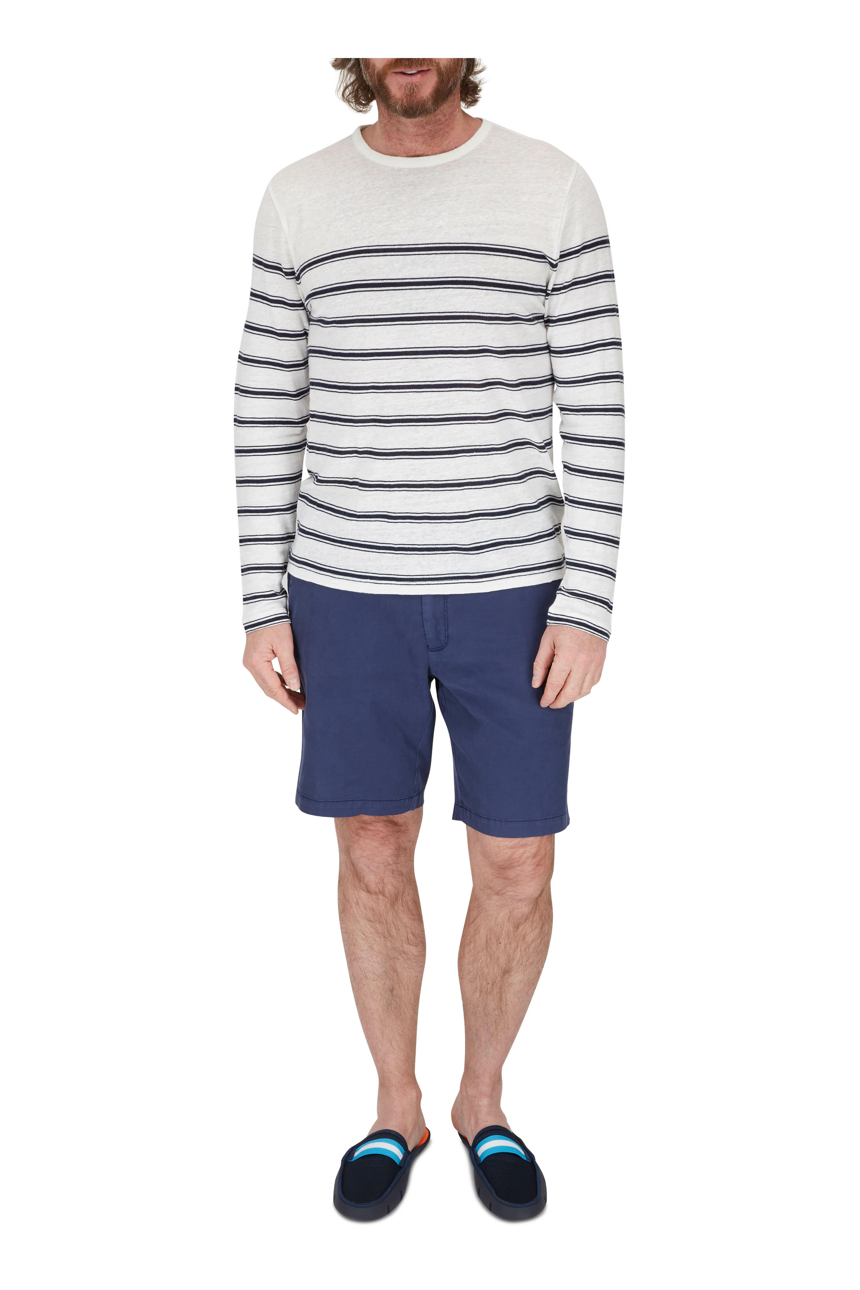 Swims - Navy Slide Loafer