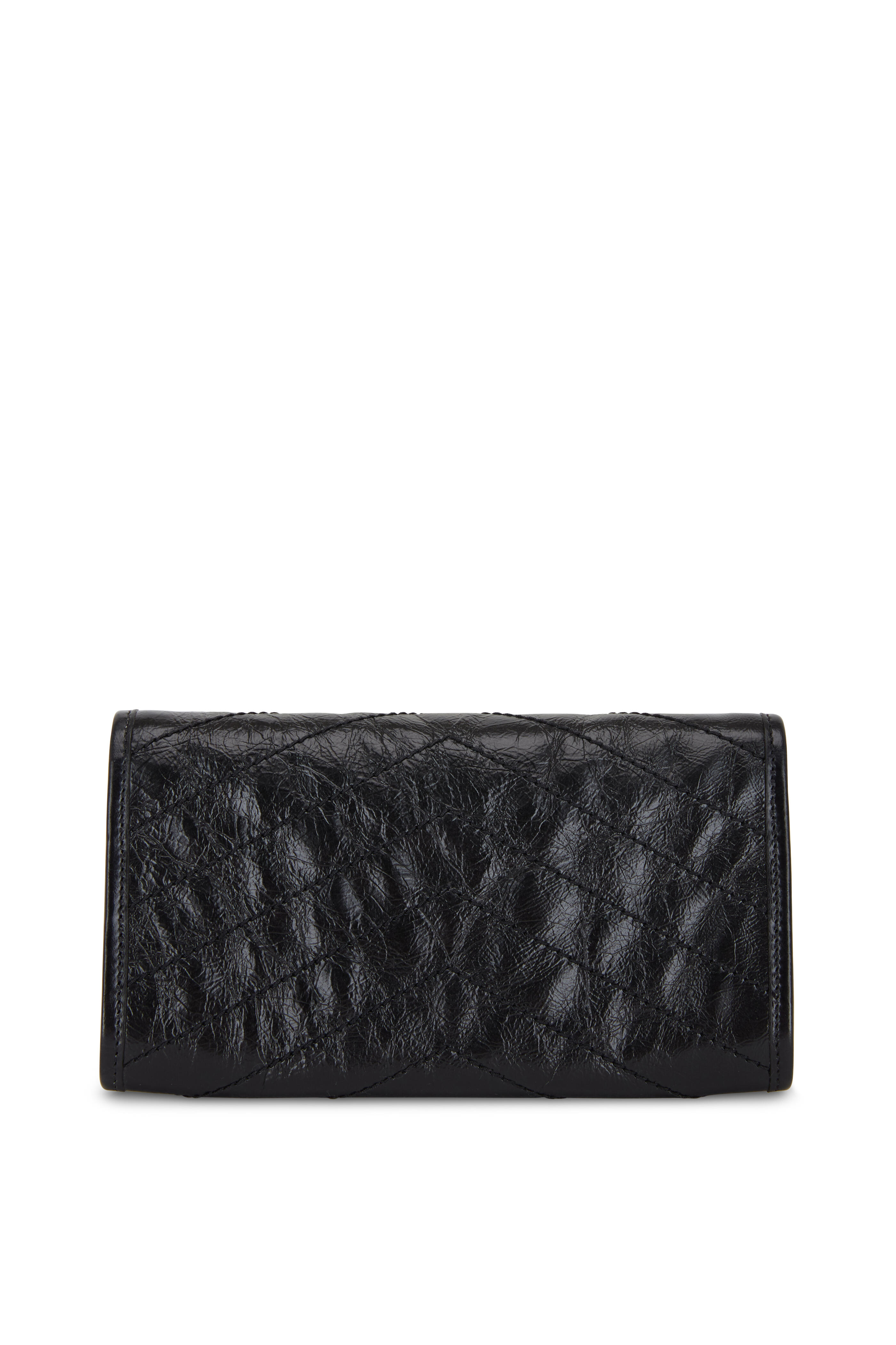Saint Laurent - Niki Black Monogram Flap Wallet