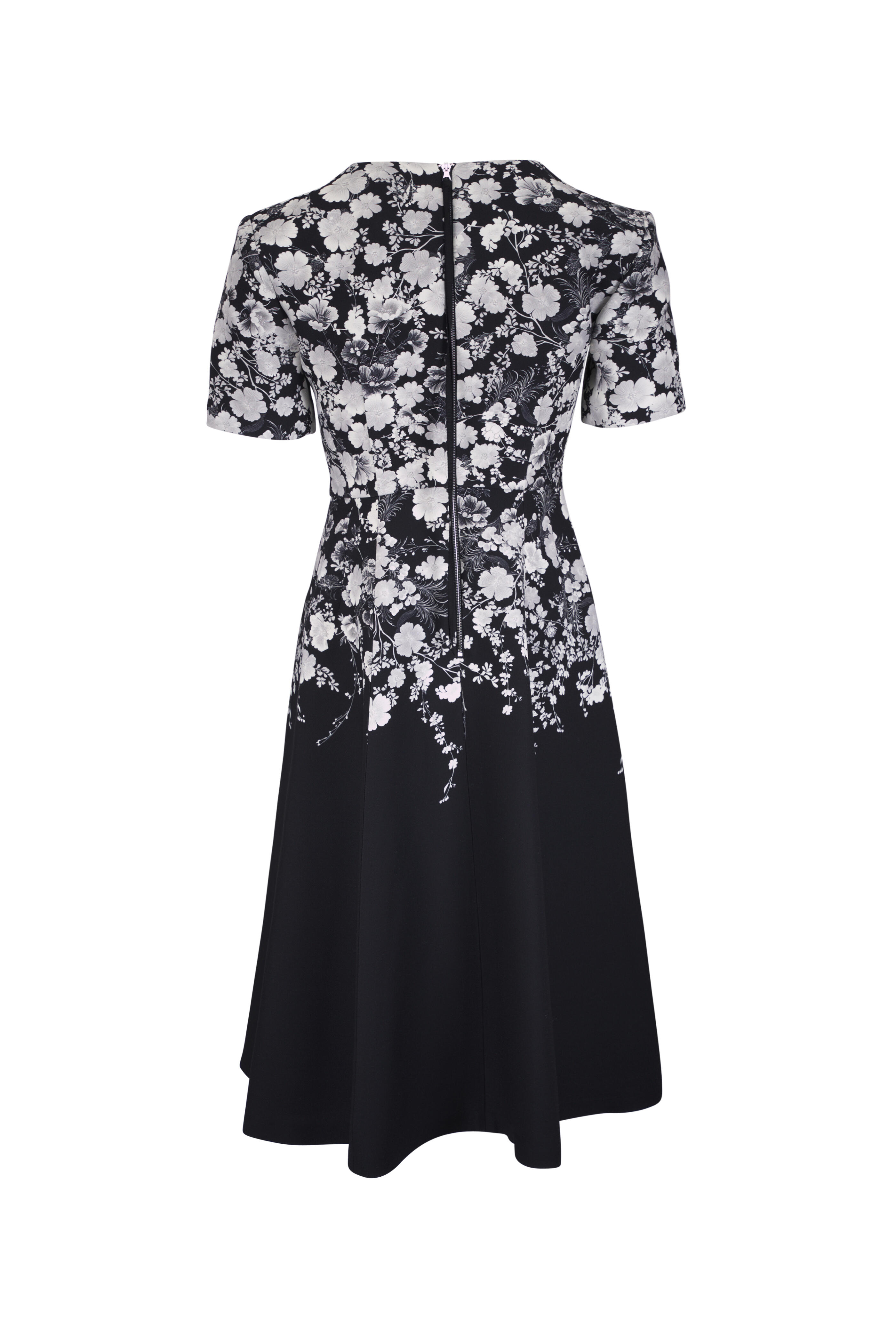 Adam Lippes - Evangeline Black & Silver Printed Dress