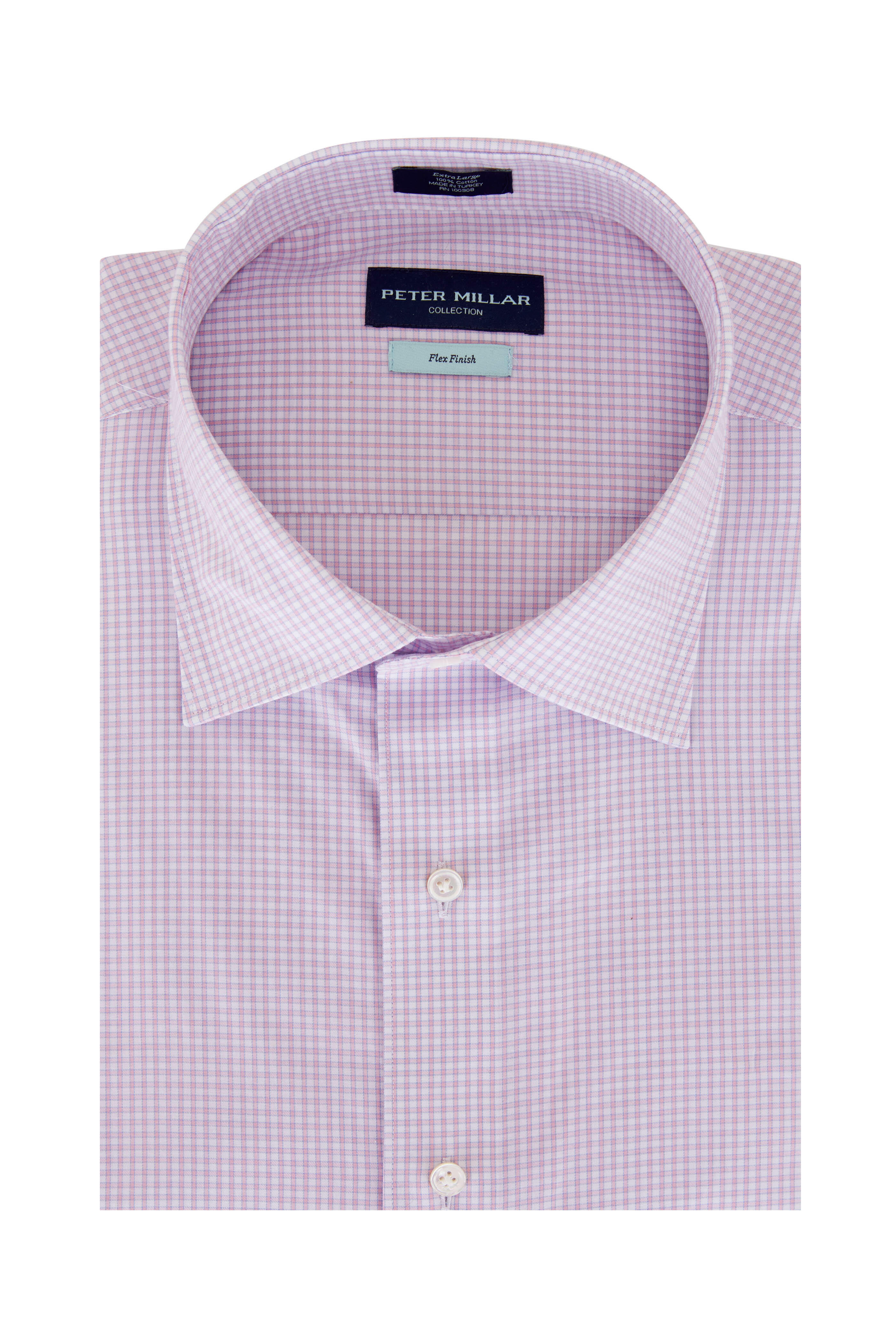 Peter Millar - Pink Shoal Check Flex Finish Sport Shirt