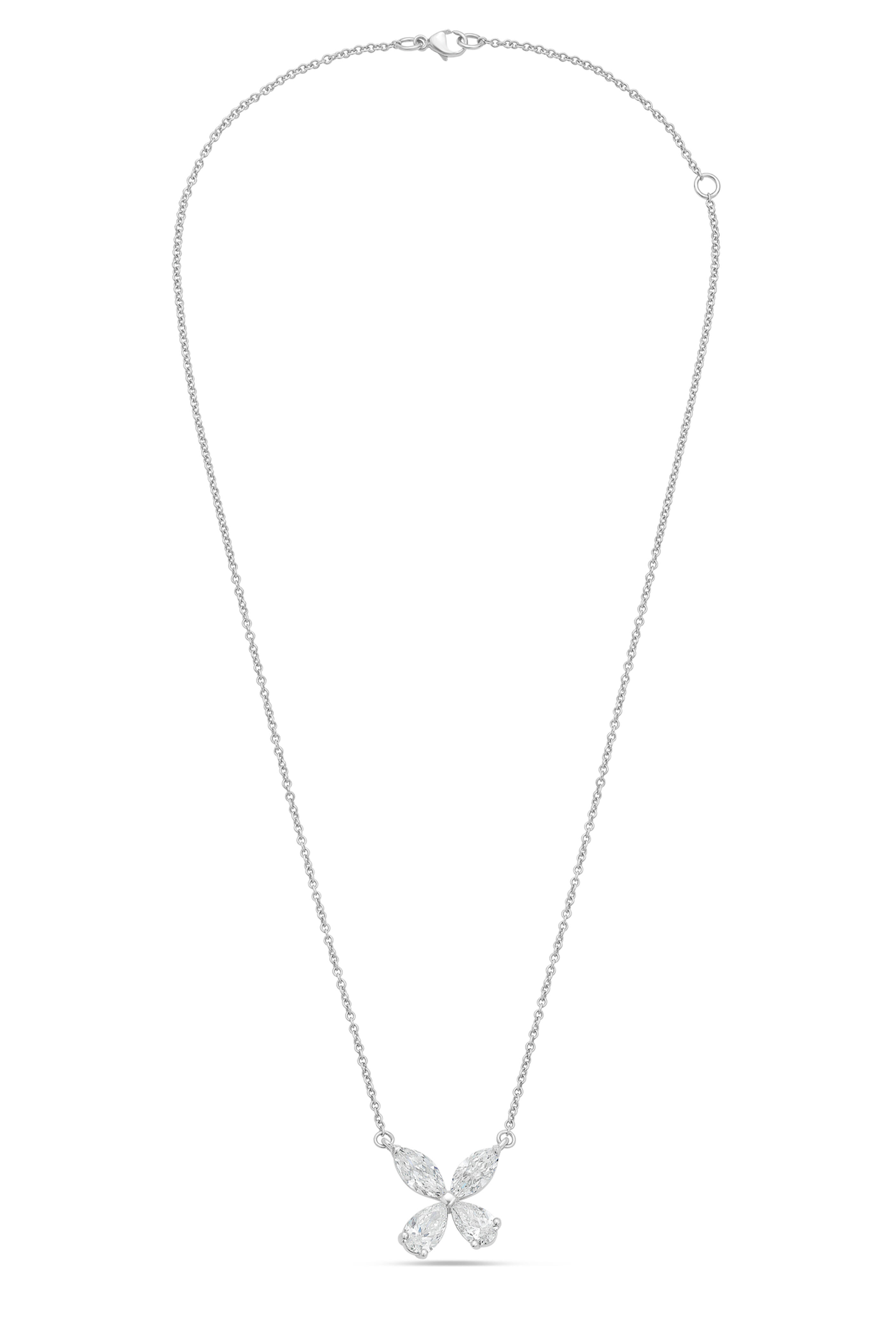 Diana M Jewels - Platinum Diamond Pendant Necklace - view 1