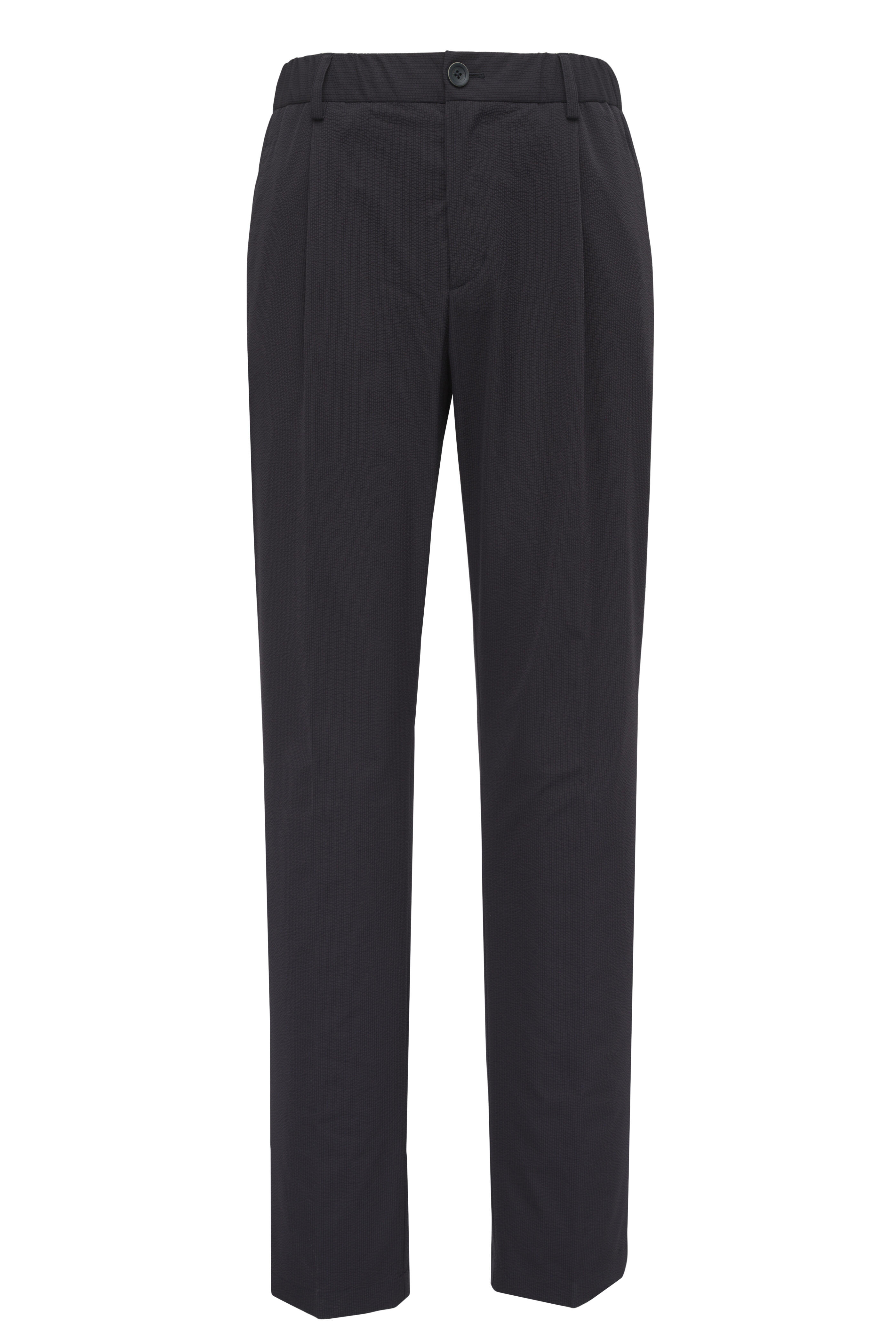 Herno - Navy Seersucker Stretch Pant