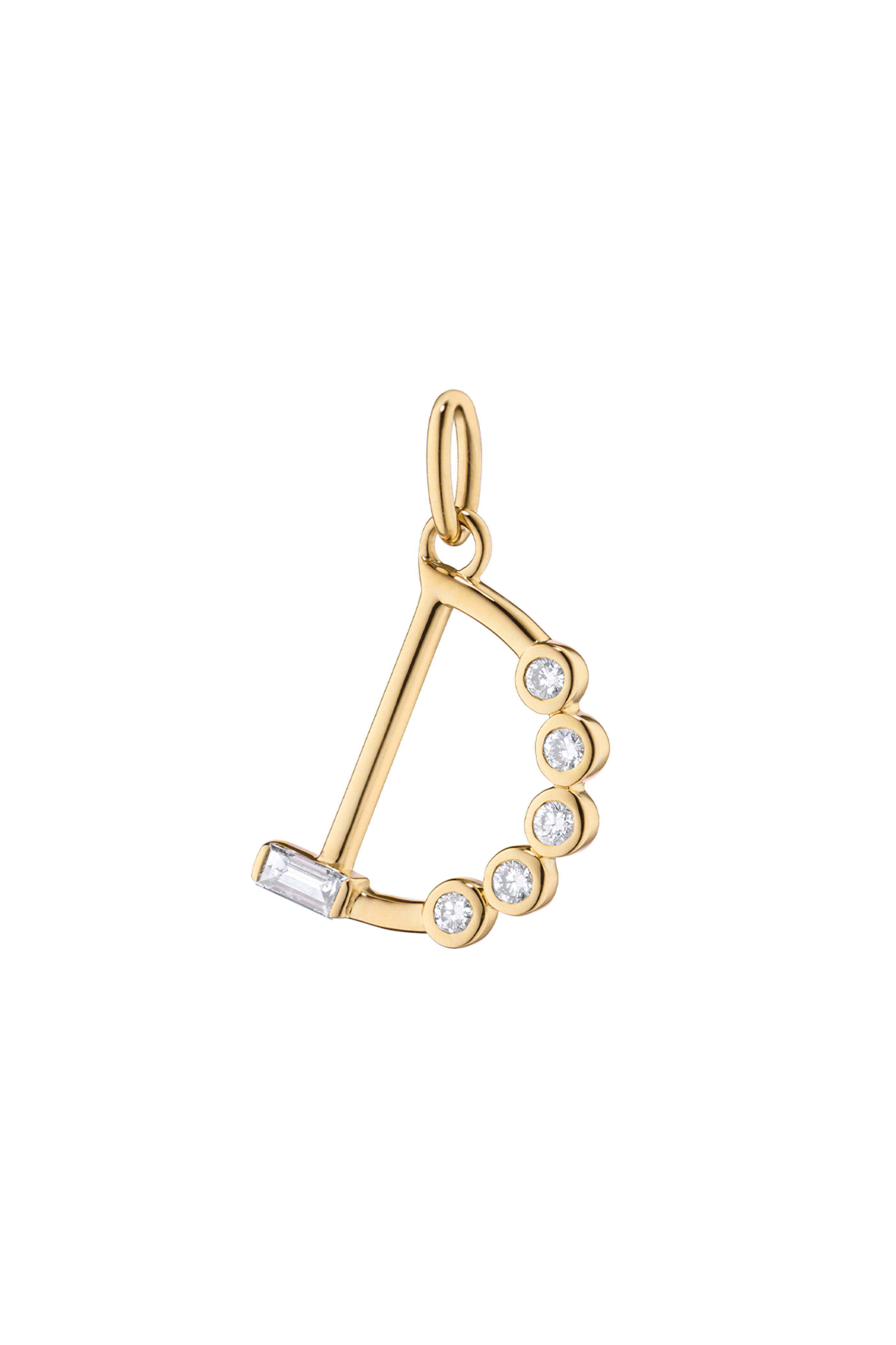 Monica Rich Kosann - 18k Yellow Gold "D" Initial Diamond Charm