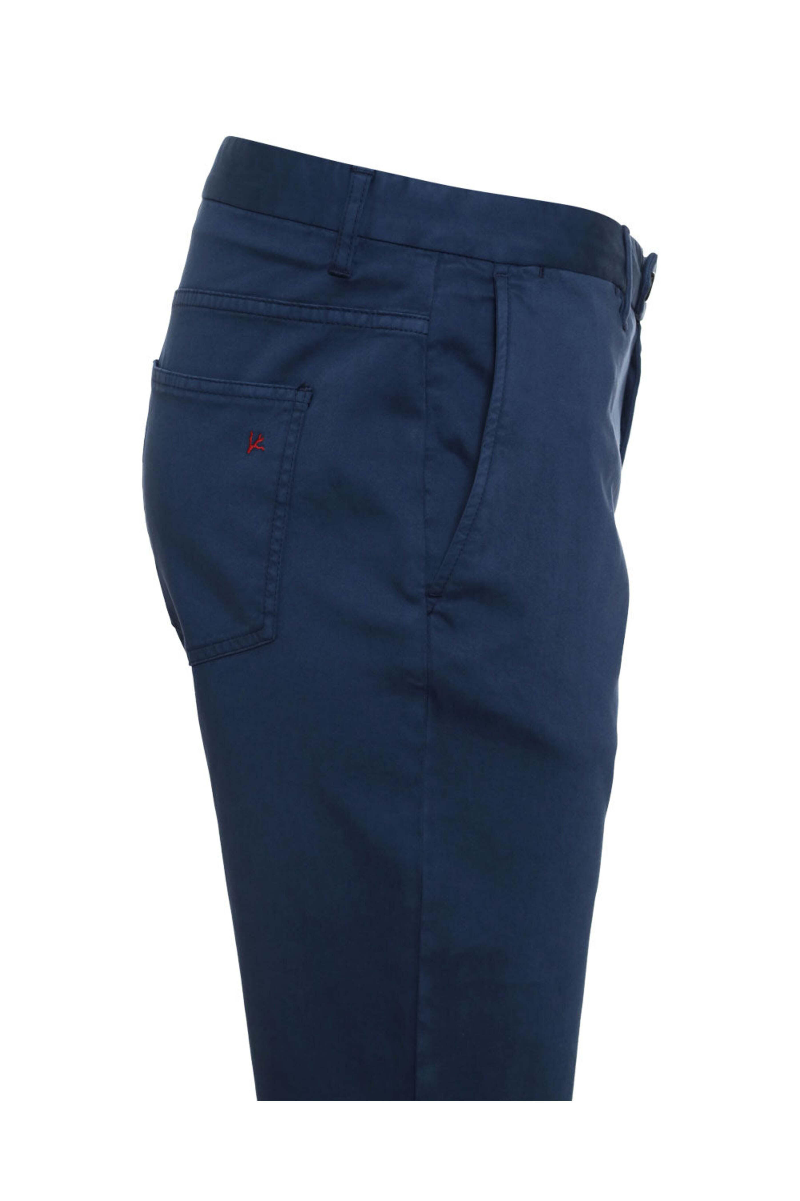 Isaia - Medium Blue Garment Dyed Chino