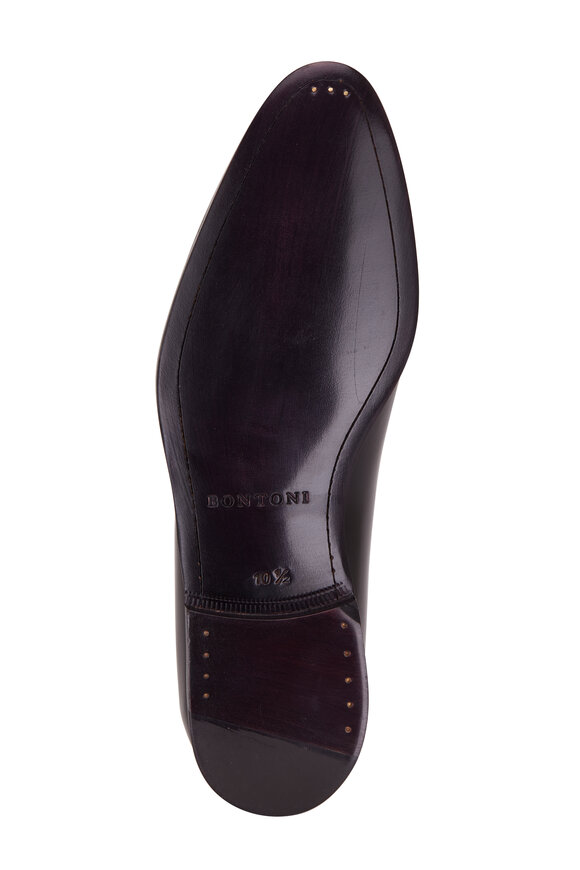 Bontoni - Barrone Black Leather Tuxedo Shoe