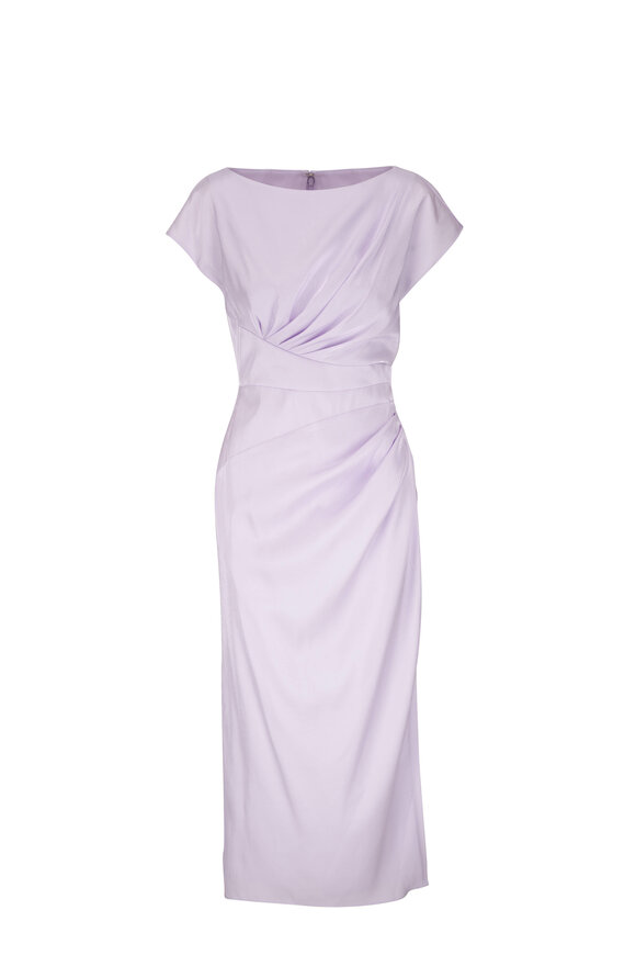 Raglan tunic dress in lilac crepe  Burda Style 10-2014 #127 – SEWRENDIPITY