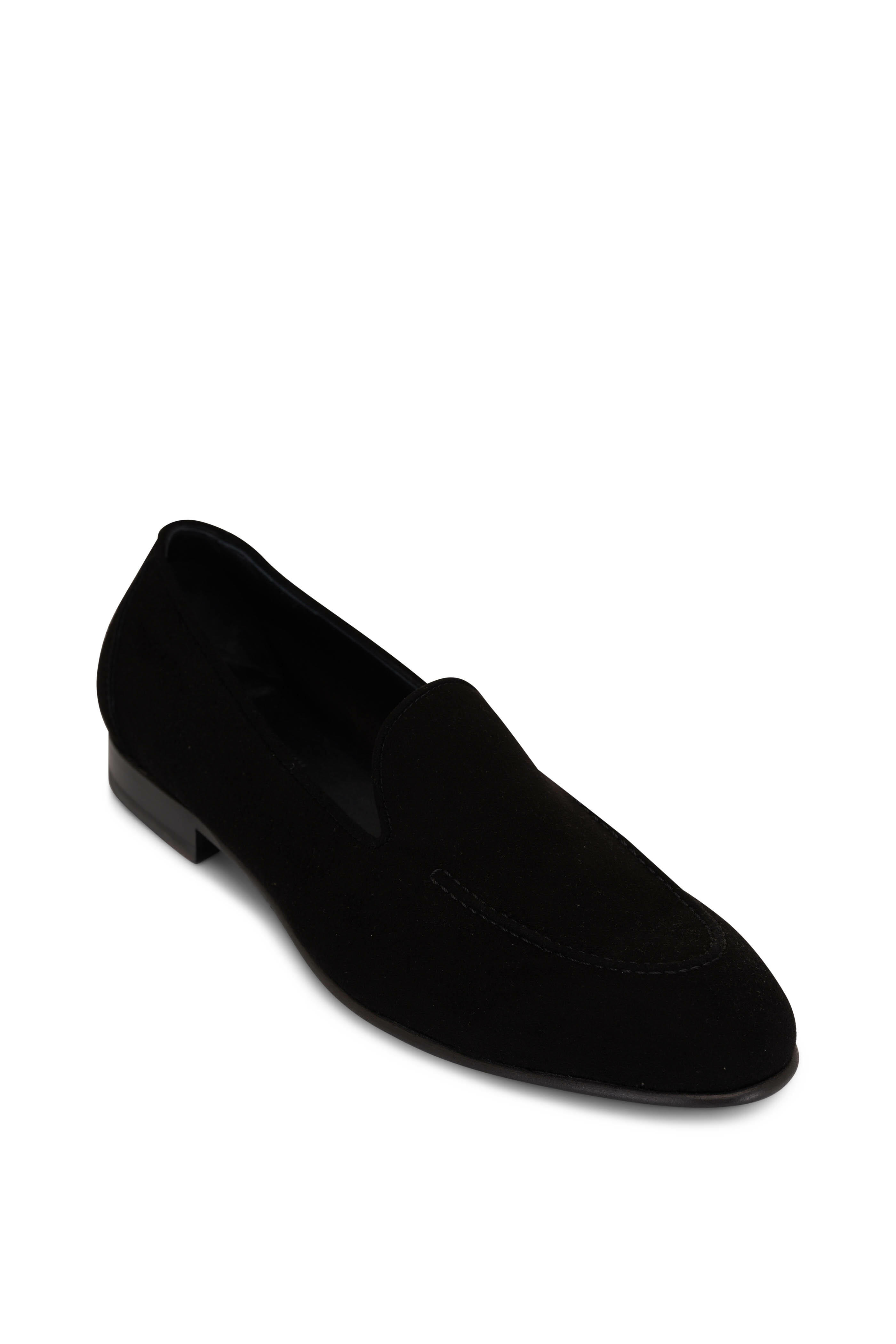 Brioni - Black Nubuck Loafer | Mitchell Stores