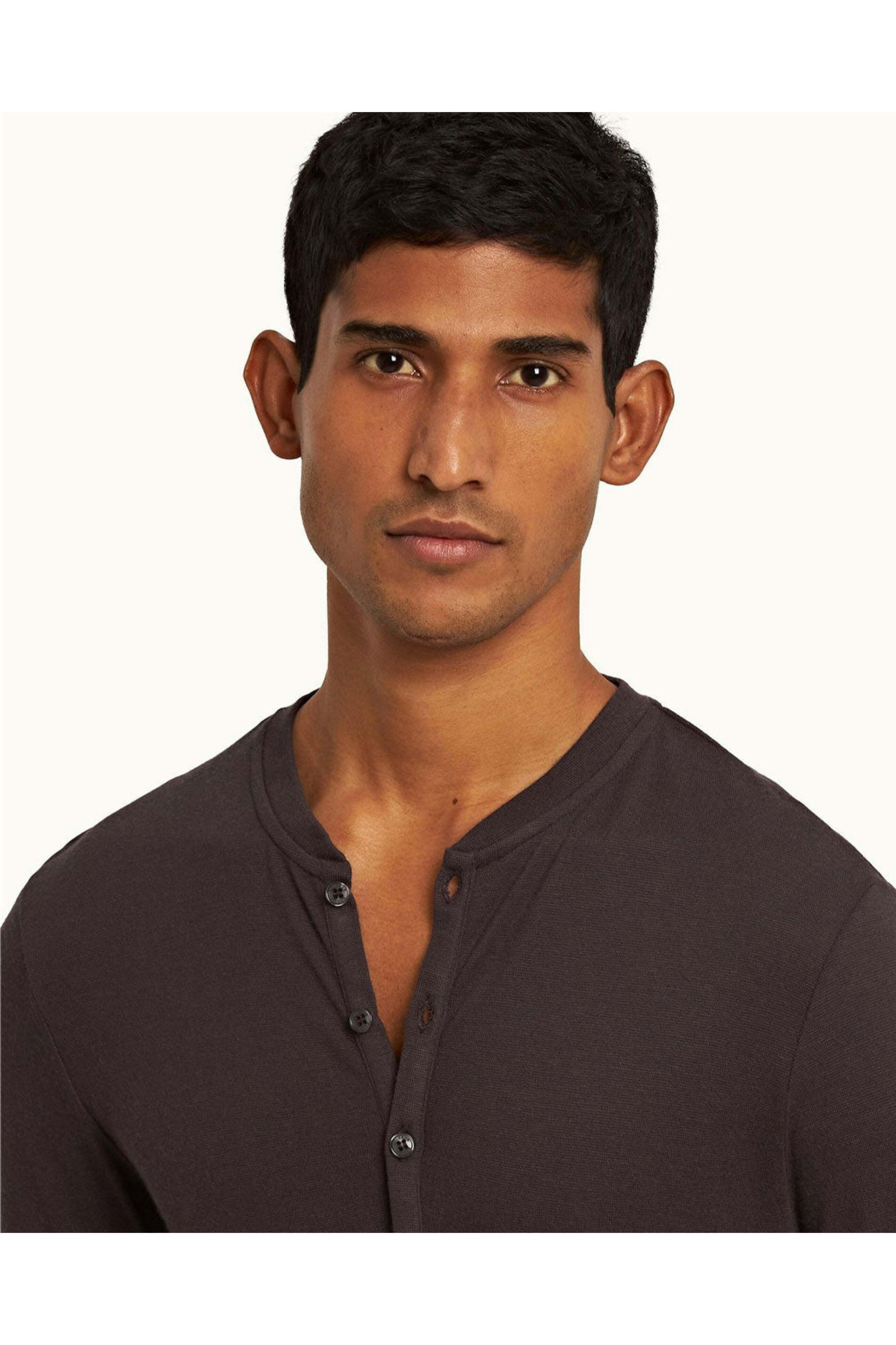 Orlebar Brown - Truffle Harrison Cashmere Henley