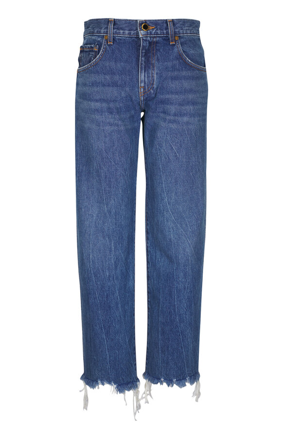 Khaite Kerrie Fargo Wash Wide Leg Jean