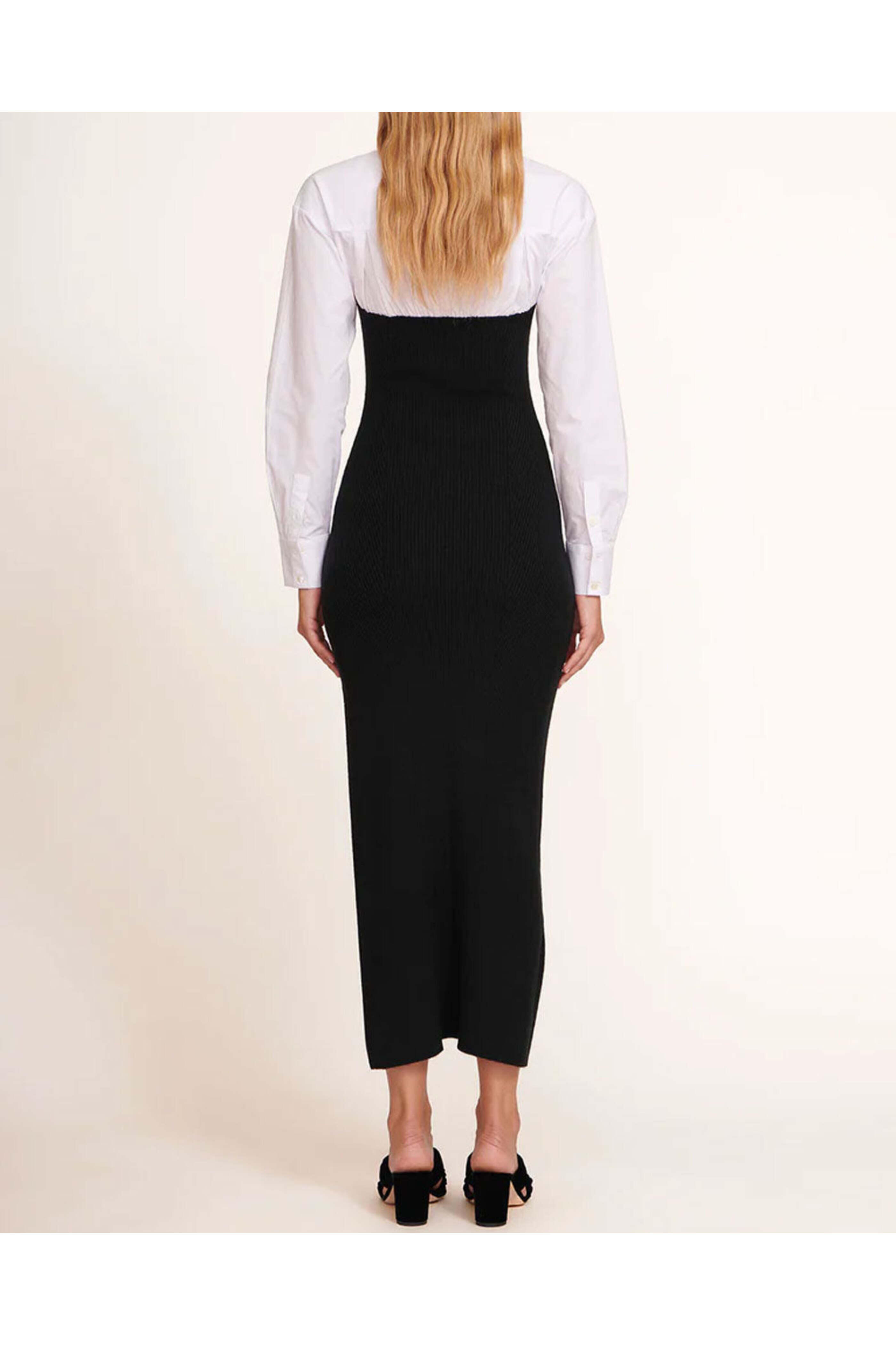 Staud - Black and White Hazel Maxi Dress