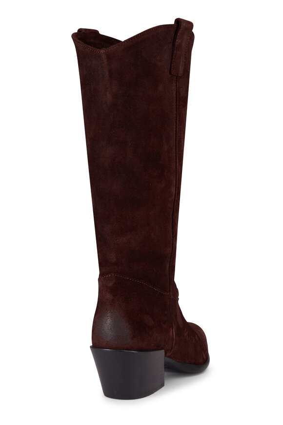 Staud Monty Espresso Suede Boot, 50mm - view 3