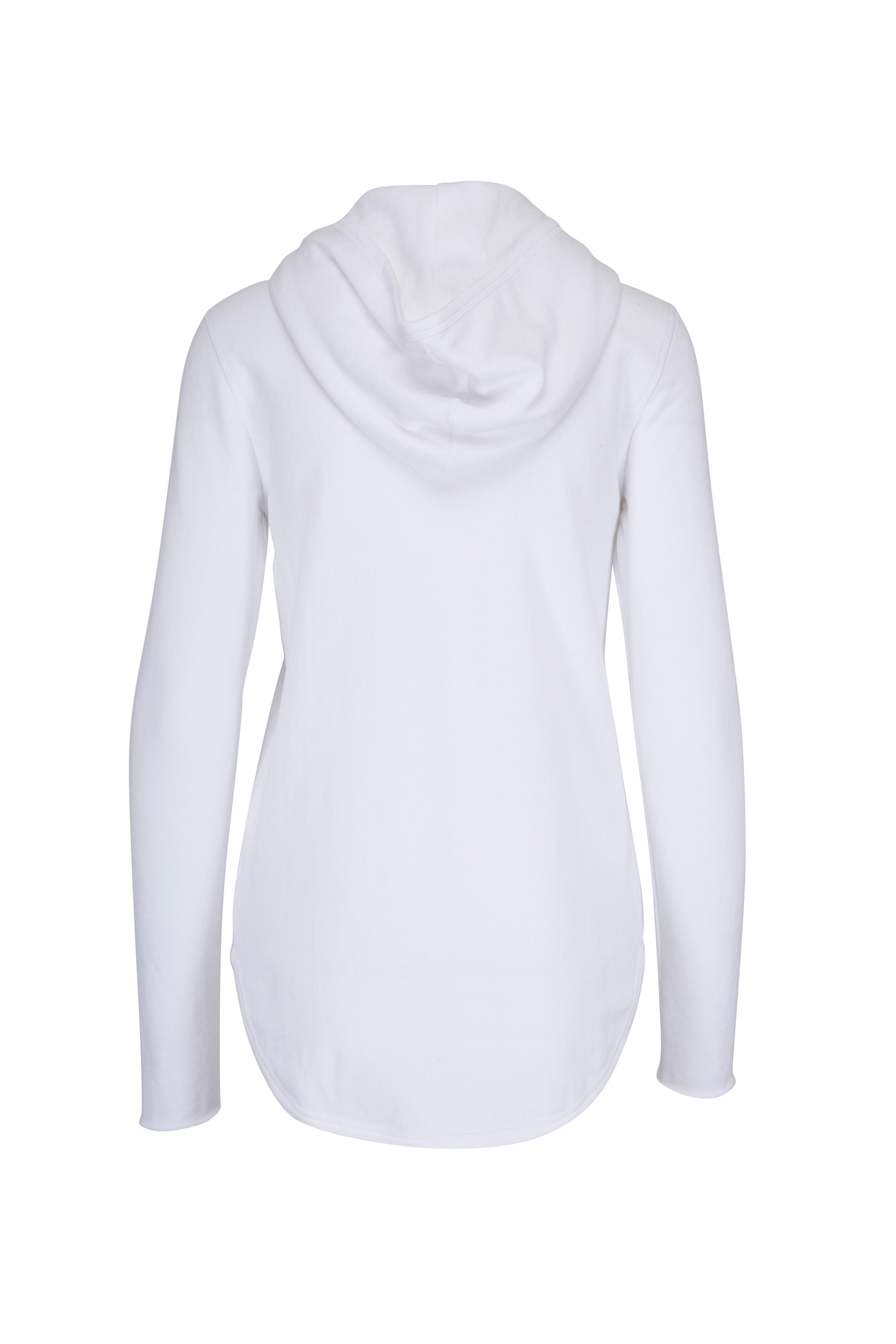 A T M - White French Terry Zip Hoodie