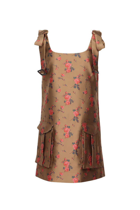 Monse Brown Cargo Mini Dress