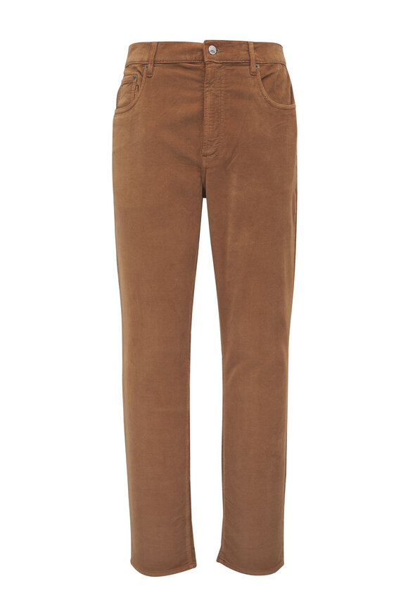 Faherty Brand Maple Brown Stretch Terry Corduroy Pant