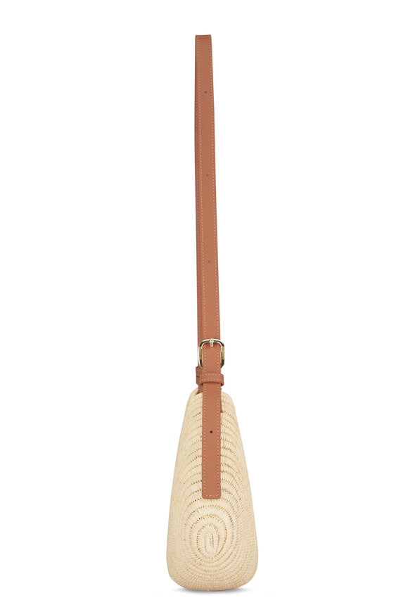 Loewe Medium Swing Natural Raffia & Leather Bag - view 3