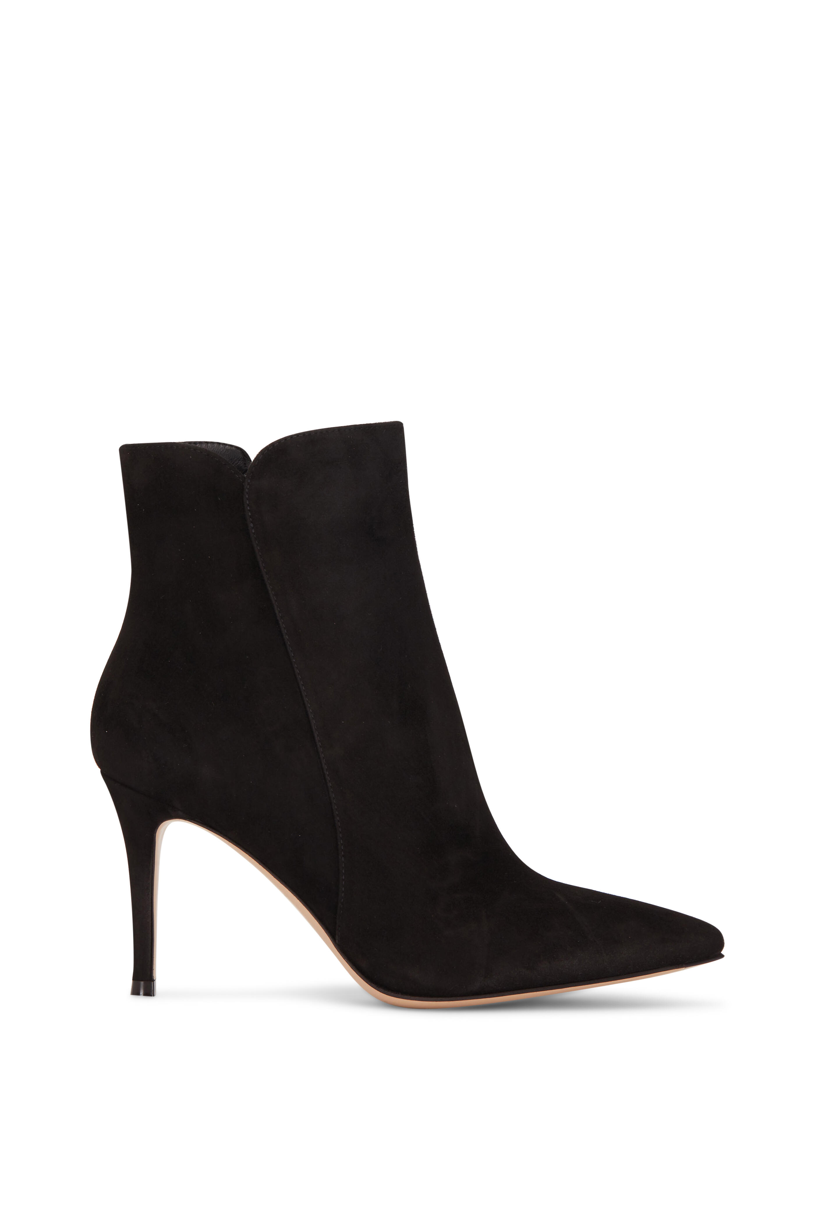 Gianvito Rossi - Camoscio Black Suede Ankle Boot, 85mm