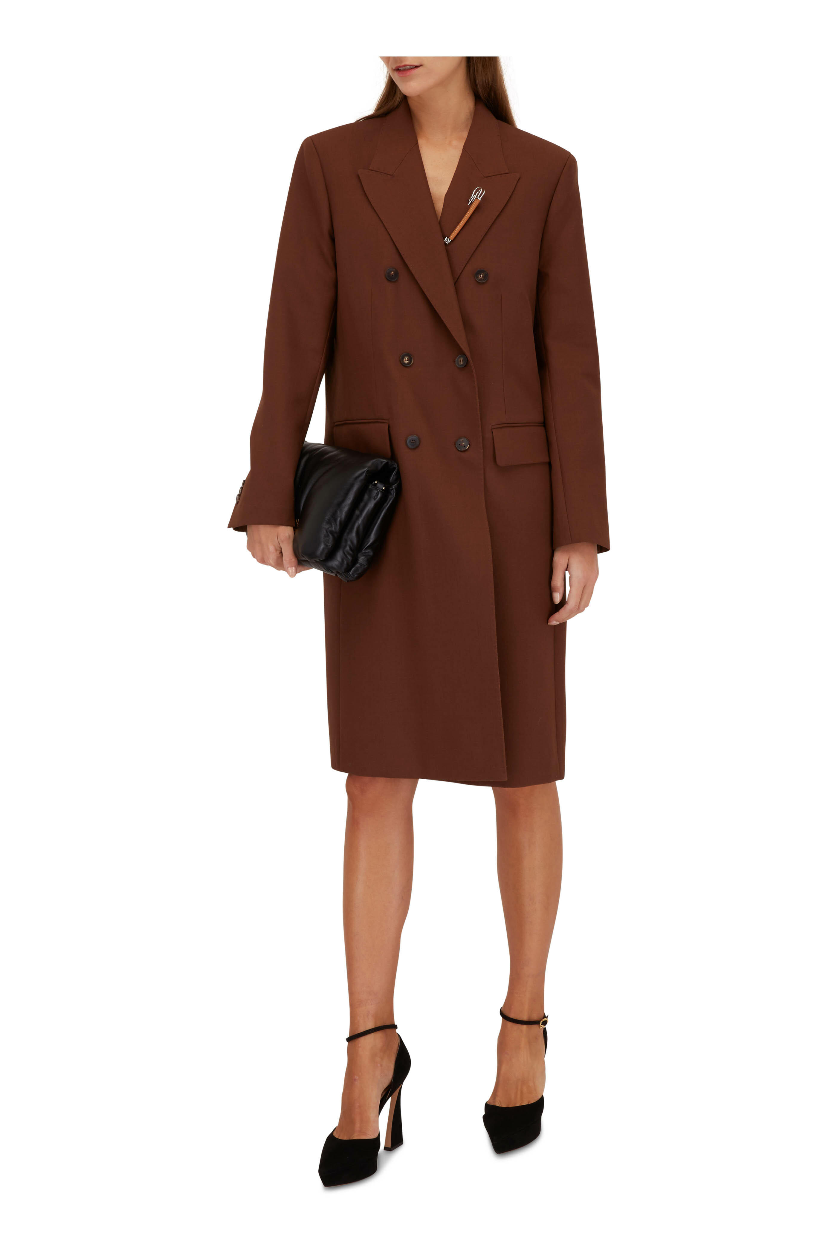 Lafayette 148 New York - Chesterfield Copper Dust Double Breasted Coat