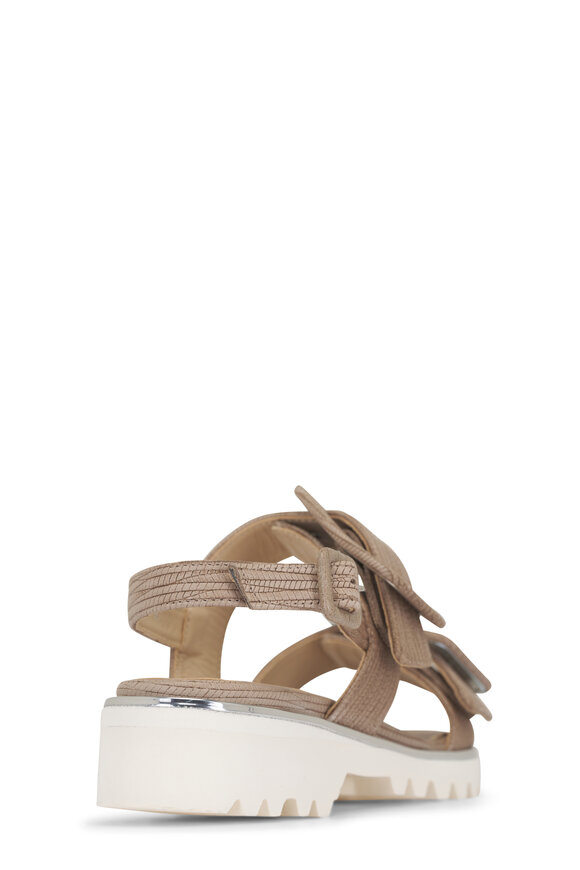 Ron White Callie Porcini Embossed Leather Sandal - view 3