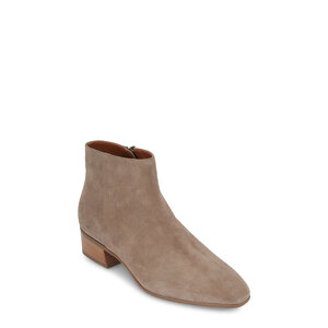 Aquatalia Fuoco Taupe Suede Ankle Boot 40mm Mitchell Stores