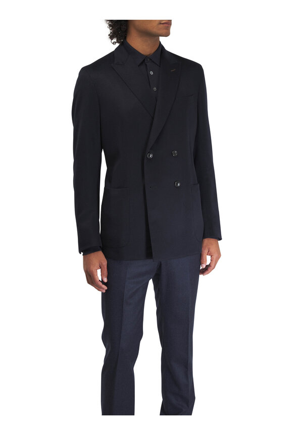 Zegna Oasi Navy Cashmere Sportcoat - view 2