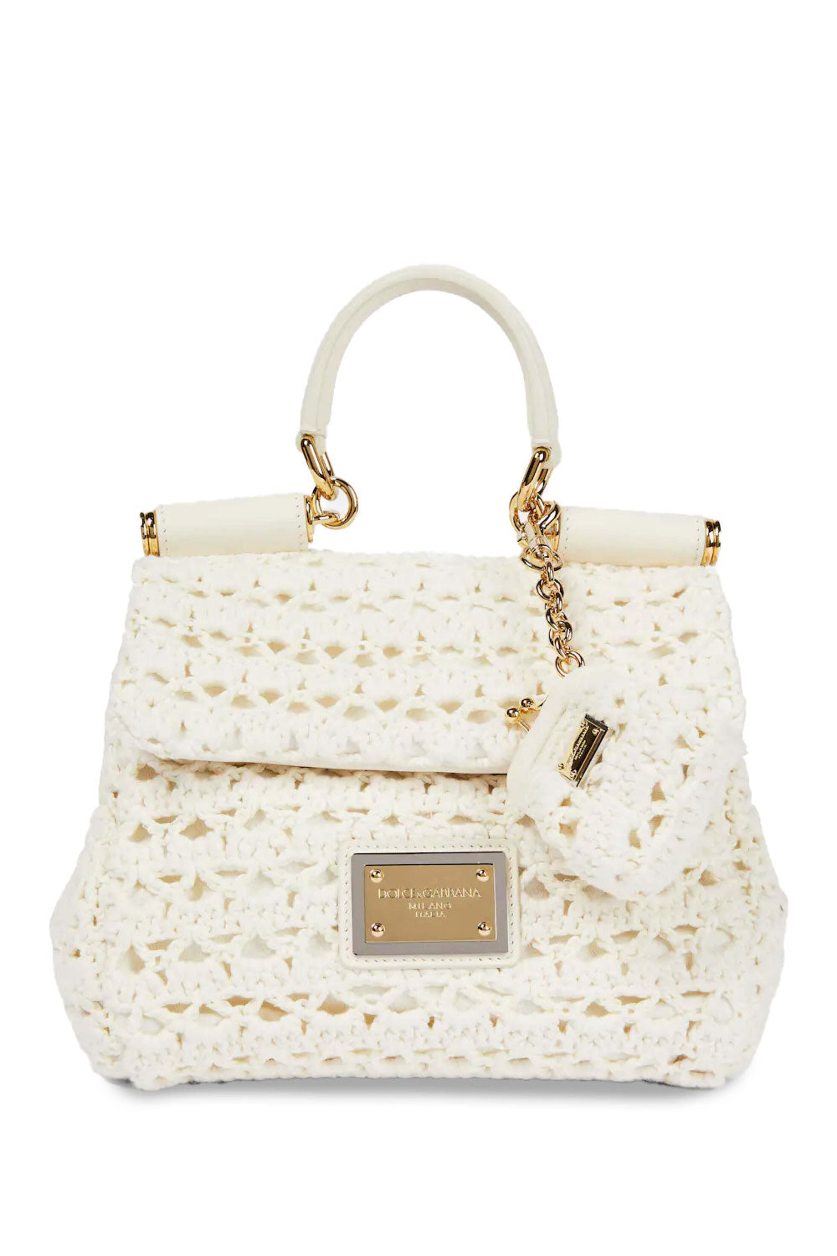Dolce & Gabbana - Sicily Leather-Trimmed Crochet Tote Bag in