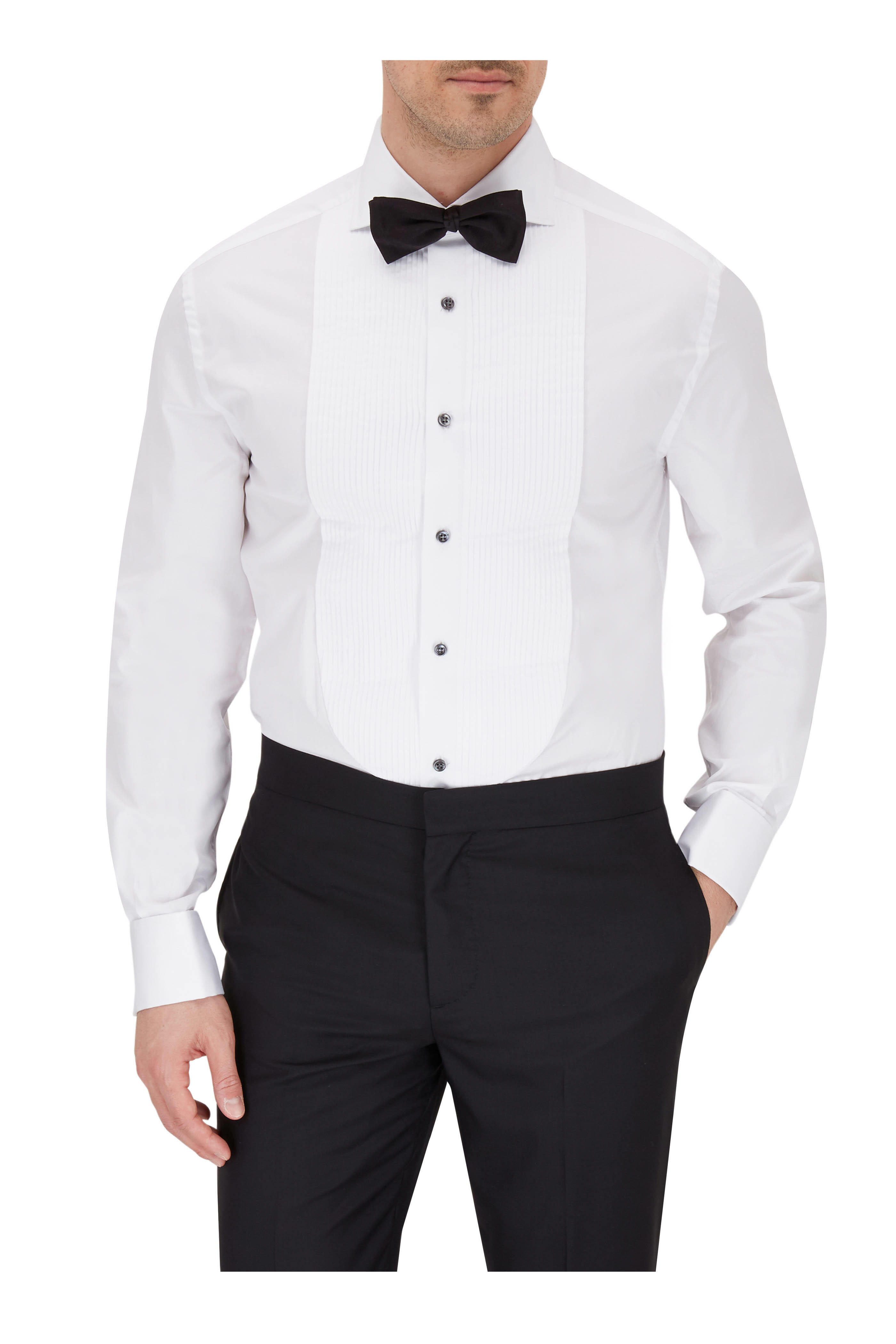 Brunello Cucinelli - Black Wool & Silk Tuxedo Pant