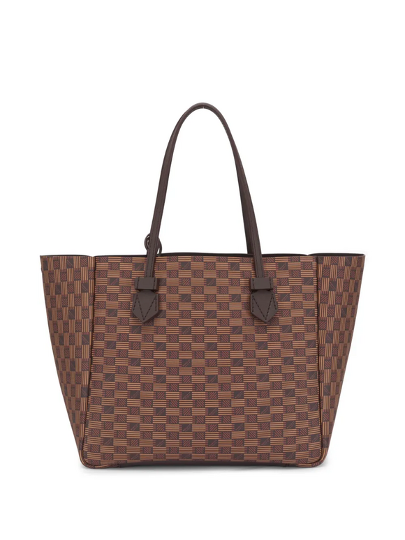 Moreau Paris Medium Vincennes Chocolate Brown Reversible Tote - view 13