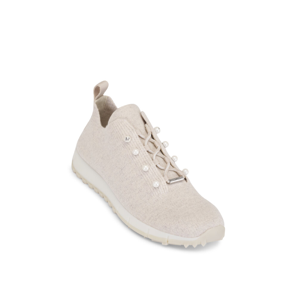Jimmy Choo - Veles X Bamboo Crochet Knit Sneaker Jimmy Choo - Veles X Bamboo Crochet Knit Sneaker