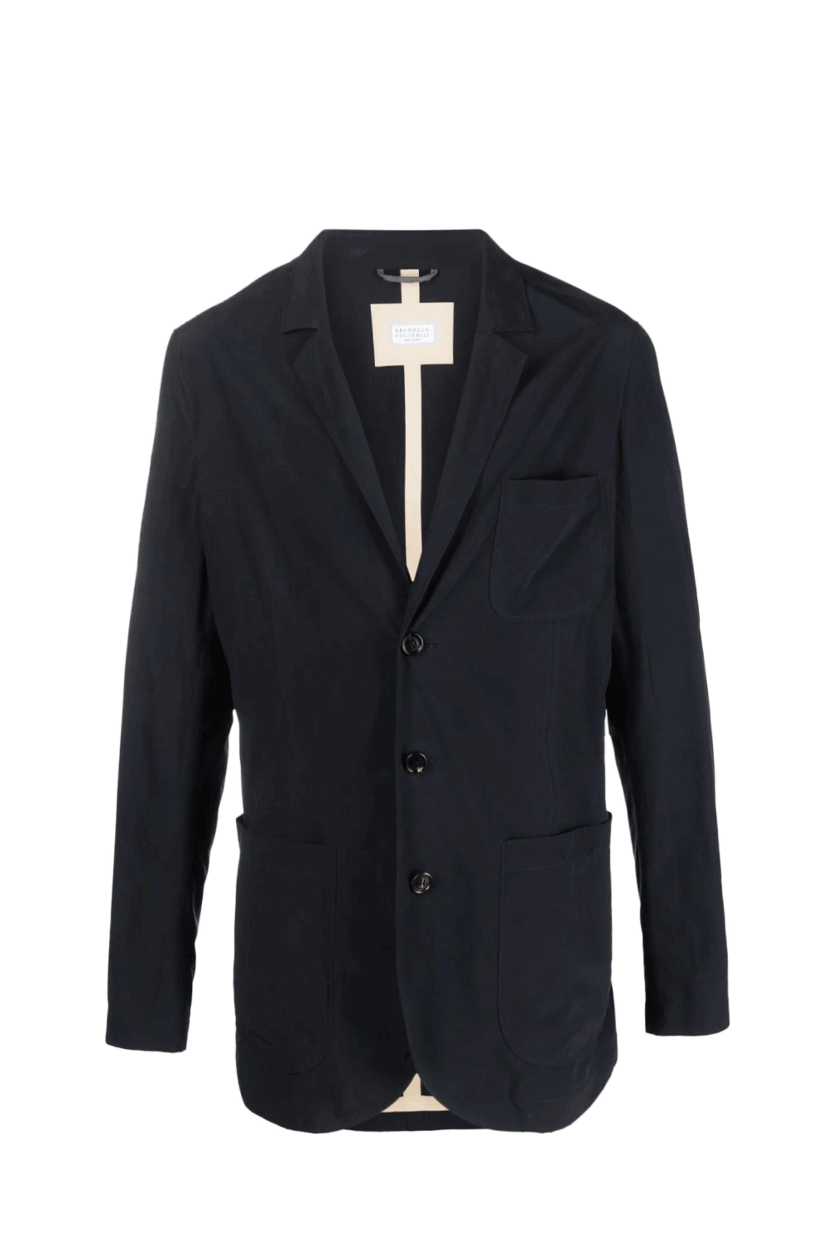 Brunello Cucinelli - Navy Blue Water Resistant Travel Blazer