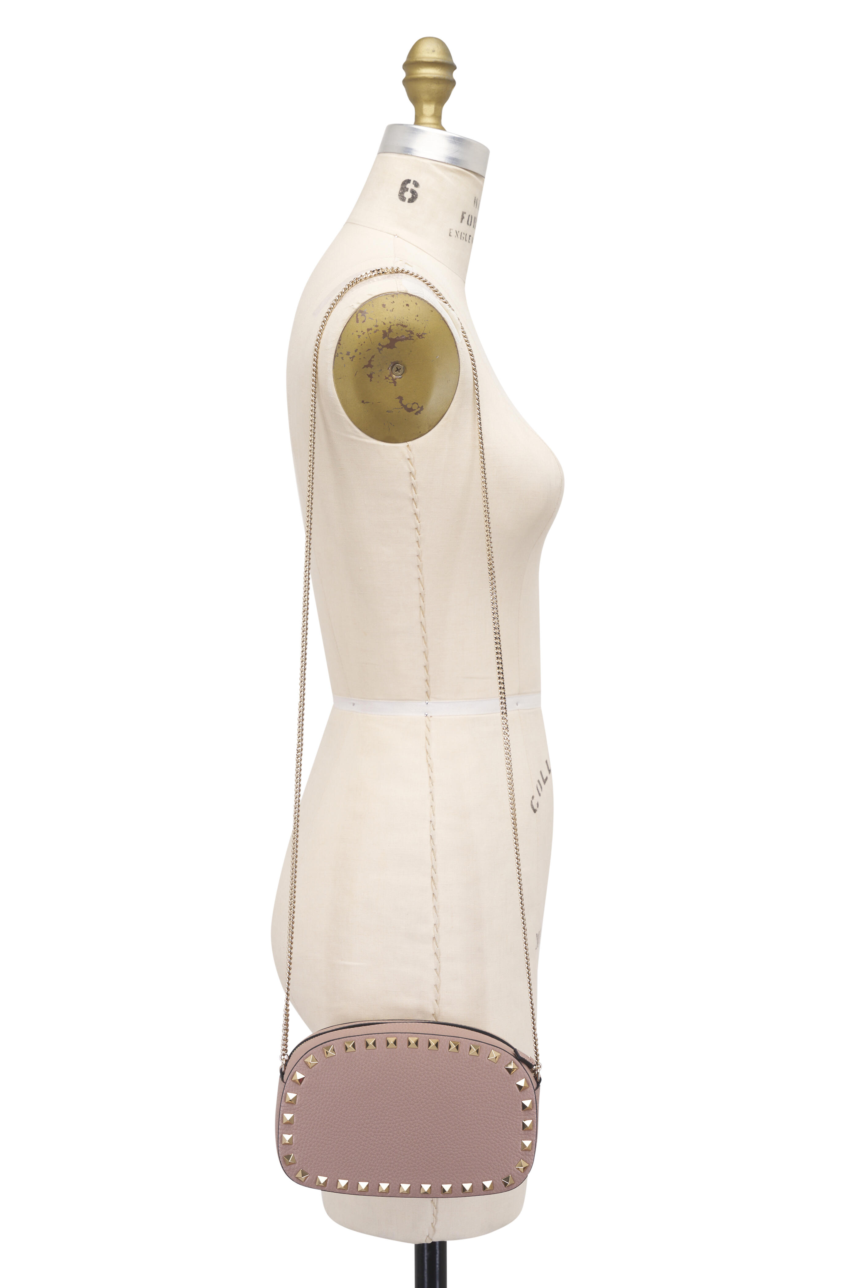 Valentino Garavani - Mini Rockstud Poudre Grained Leather Bag