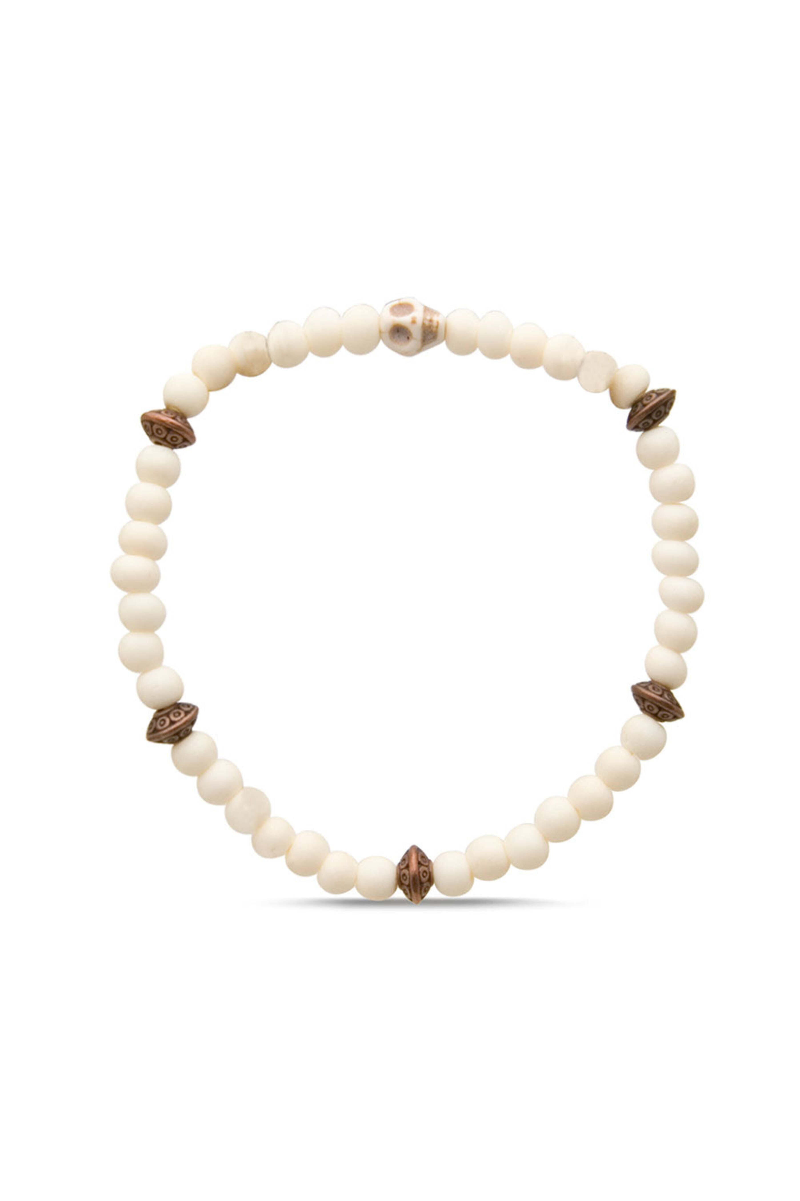 Spivey - Tiger Iron Mantra Beaded Bracelet