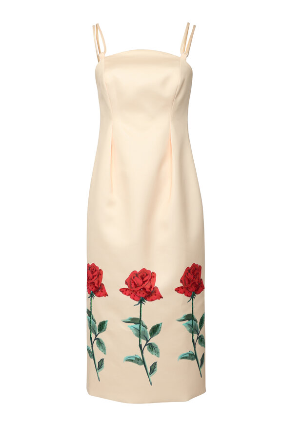 Leo Lin Polina Butter Embellished Midi Dress