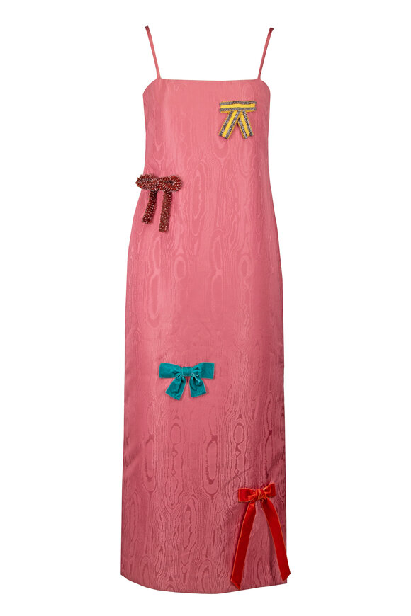 Alémais Valentina Pink Bow Midi Dress - view 1