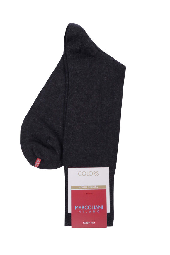 Marcoliani Asphalt Solid Midcalf Socks