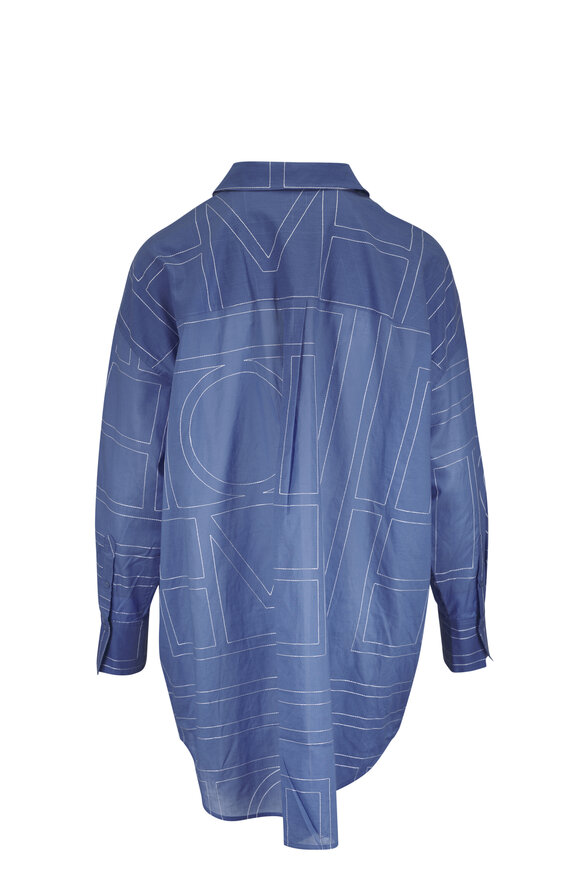 Totême Cobalt Long Summer Monogram Shirt - view 3