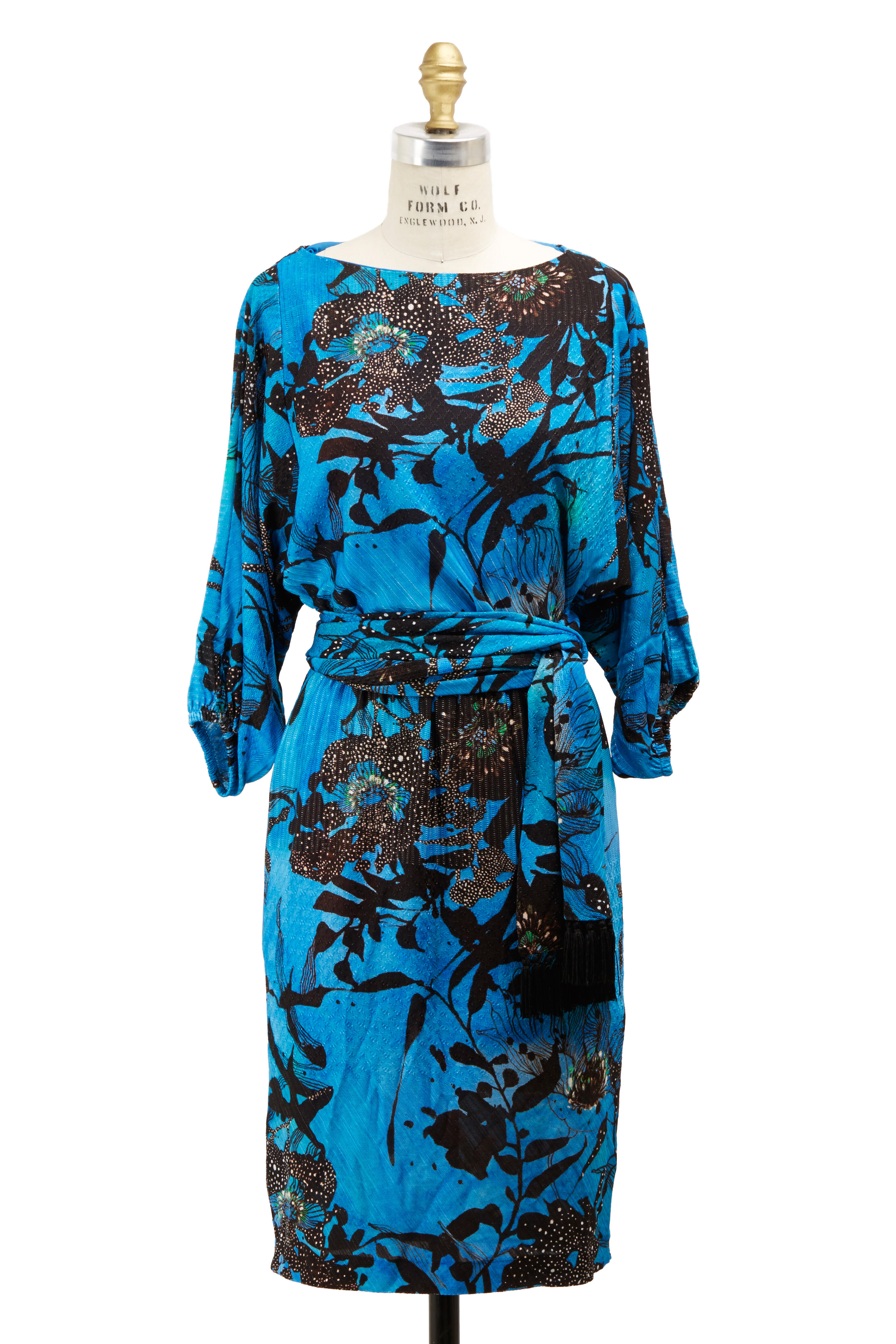 black and blue jersey dress Etro - Crafted from soft YGroup_outlaw-dress Bear Dance Black Mesh Size:US 8.5-9 / UK 8