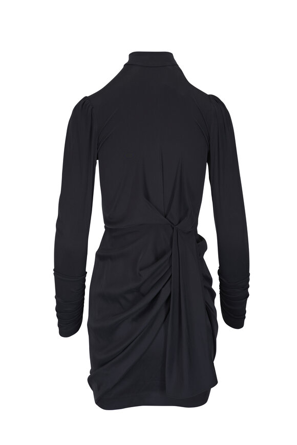 Zimmermann - Draped Black Mini Dress