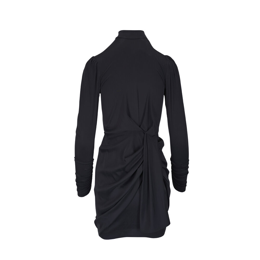Zimmermann - Draped Black Mini Dress | Mitchell Stores