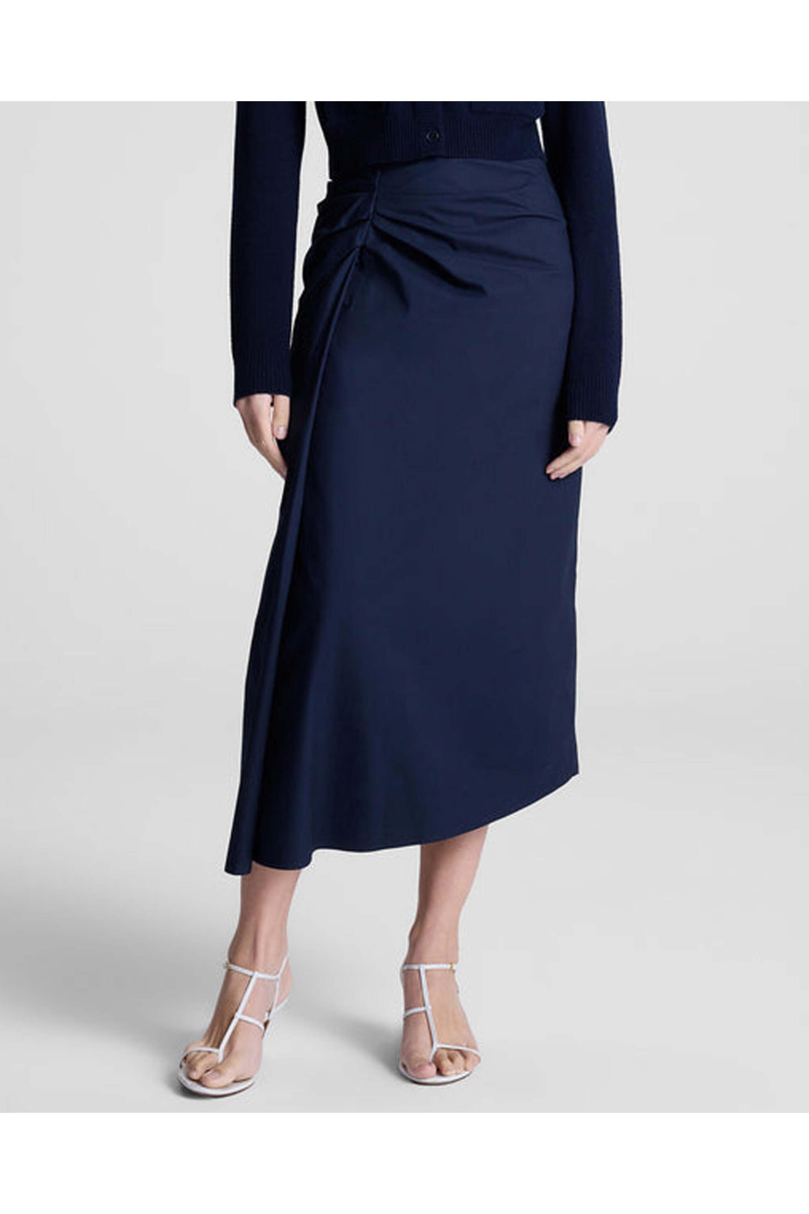 A.L.C. - Deep Navy Tessa Midi Skirt