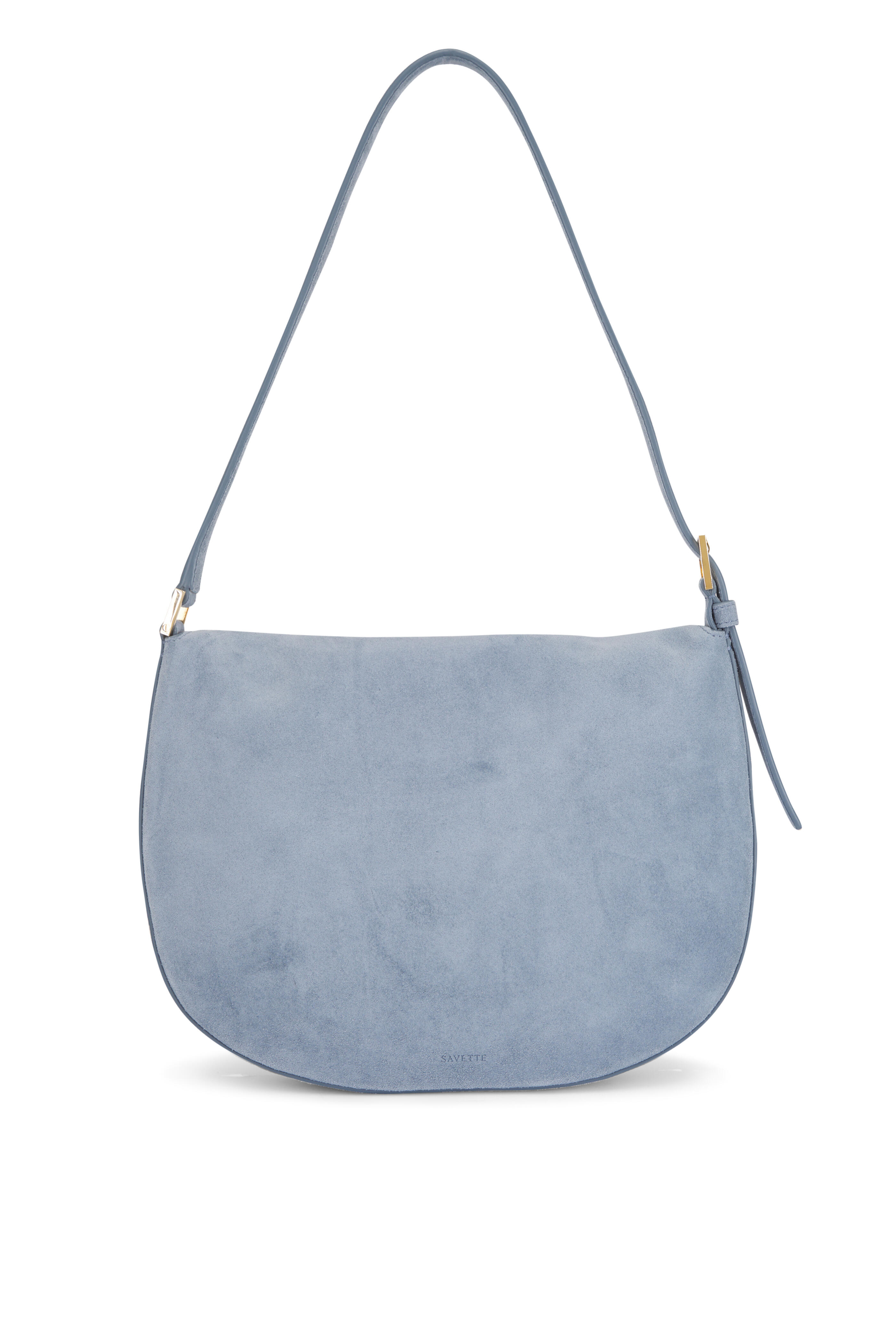Savette - Small Tondo Denim Suede Hobo