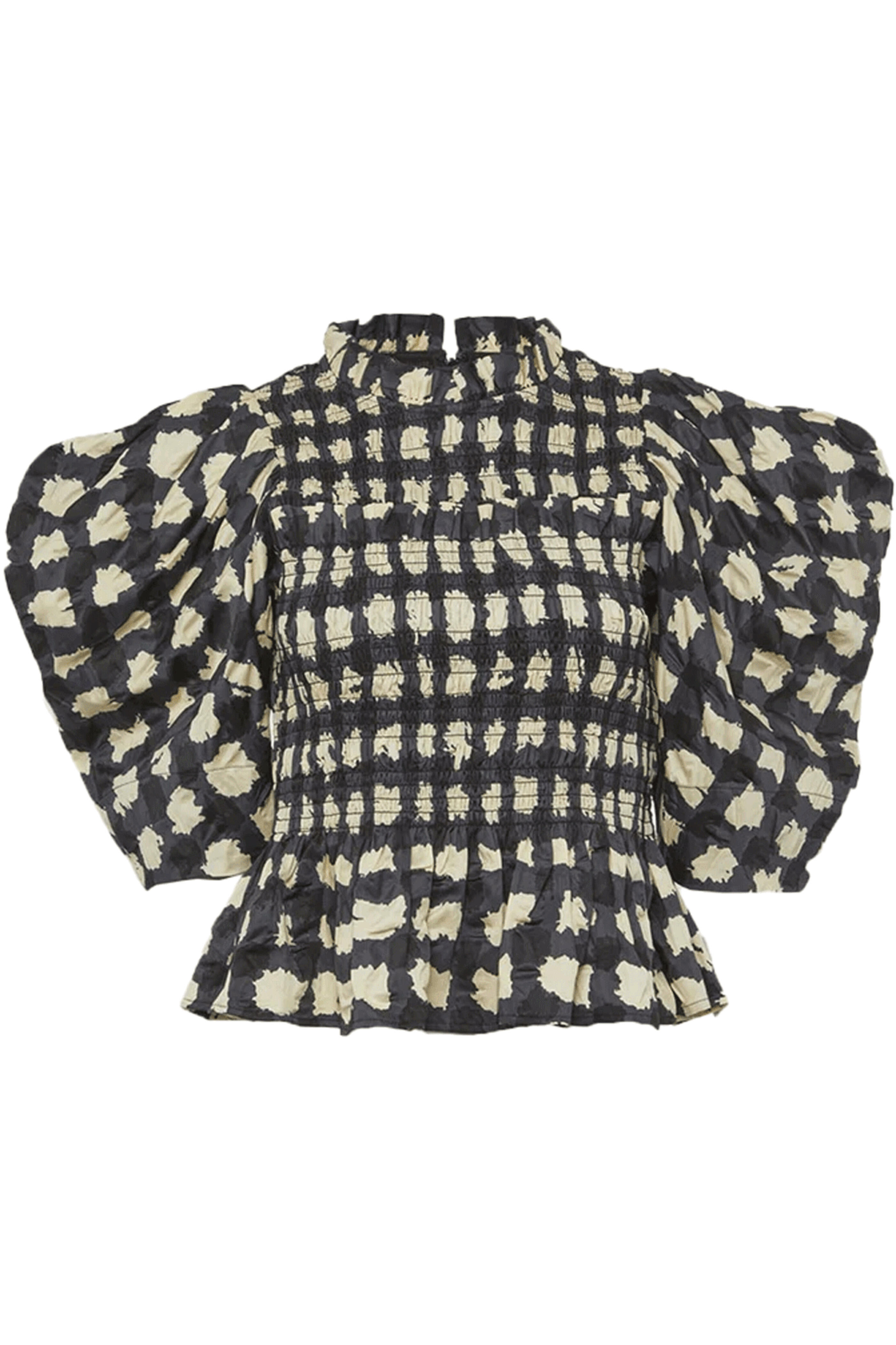 Sea NYC - Charcoal Ginger Puff Sleeve Top