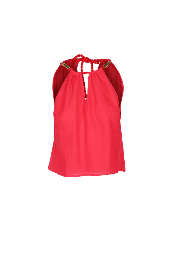 Vix Paula Hermanny Janet Red Rope Blouse